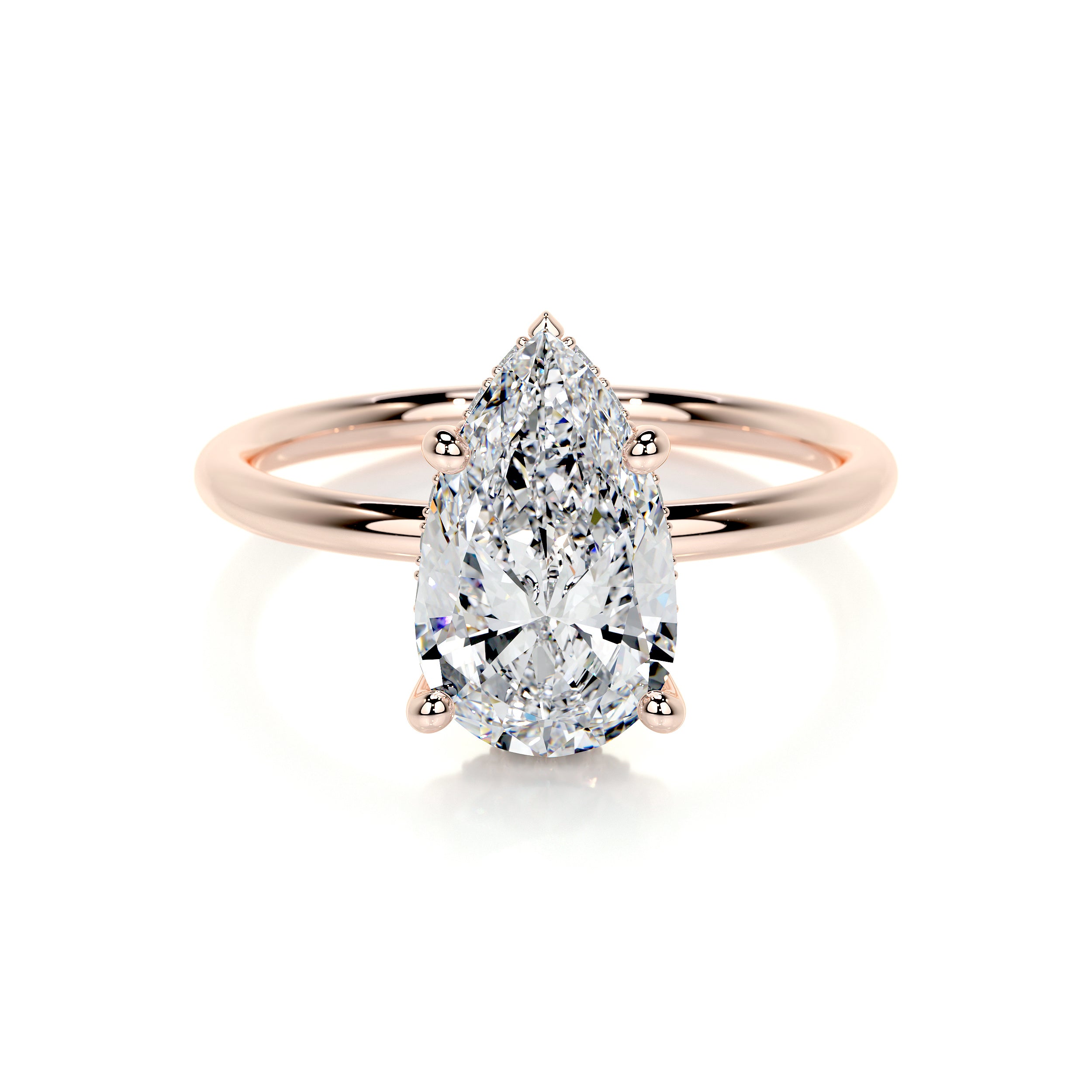 Willow Lab Grown Diamond Ring -14K Rose Gold