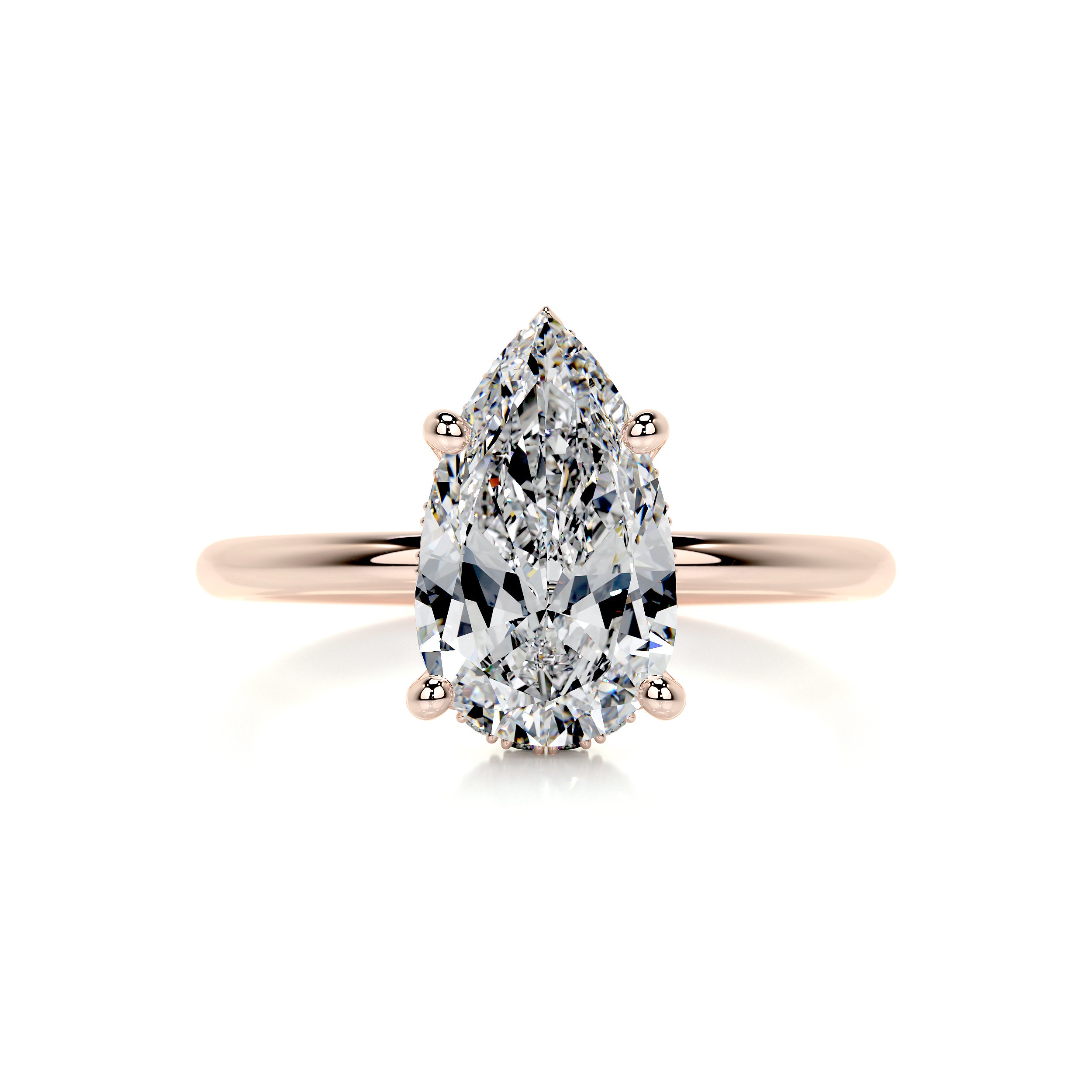 Willow Diamond Engagement Ring -14K Rose Gold