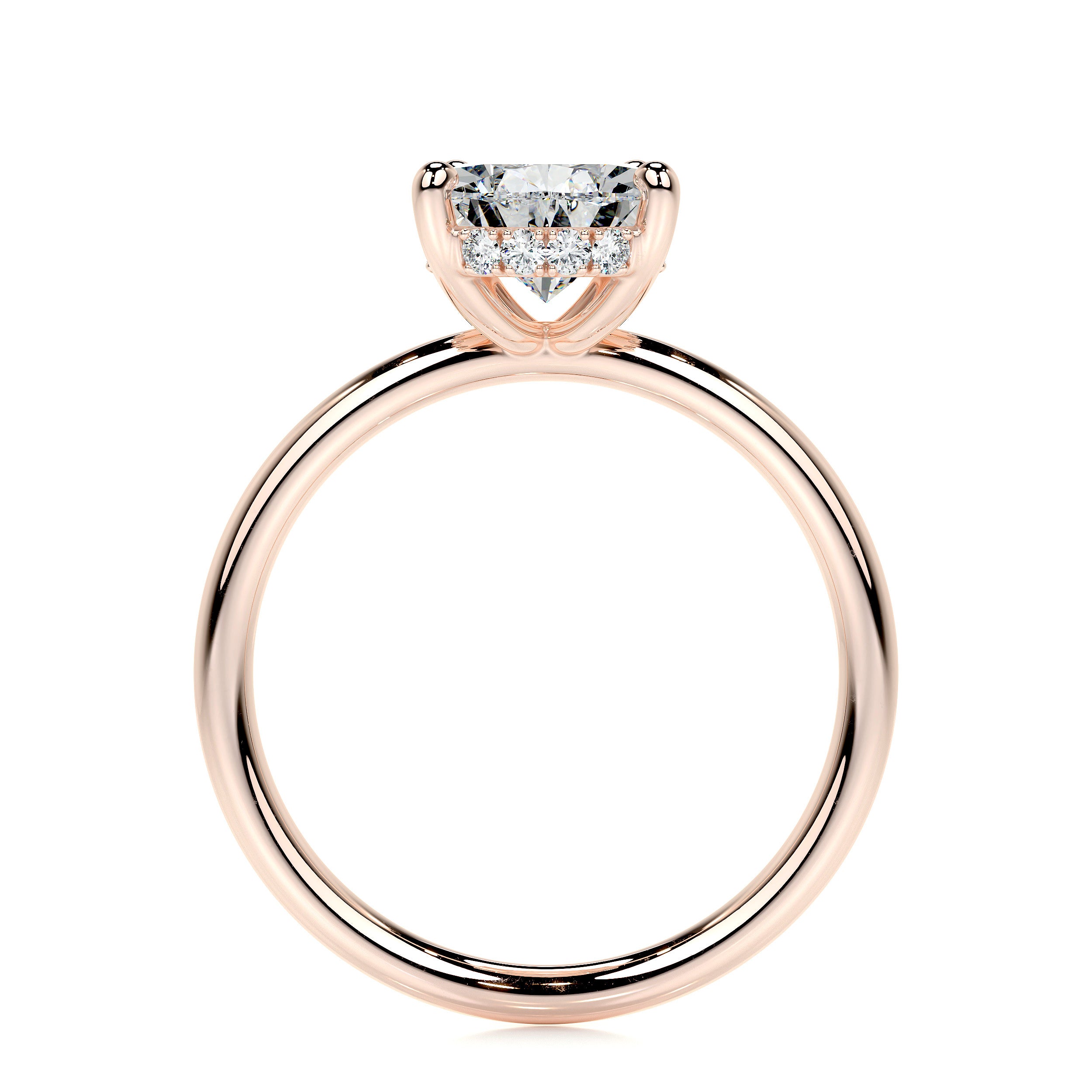 Willow Lab Grown Diamond Ring Pear - 14K Rose Gold