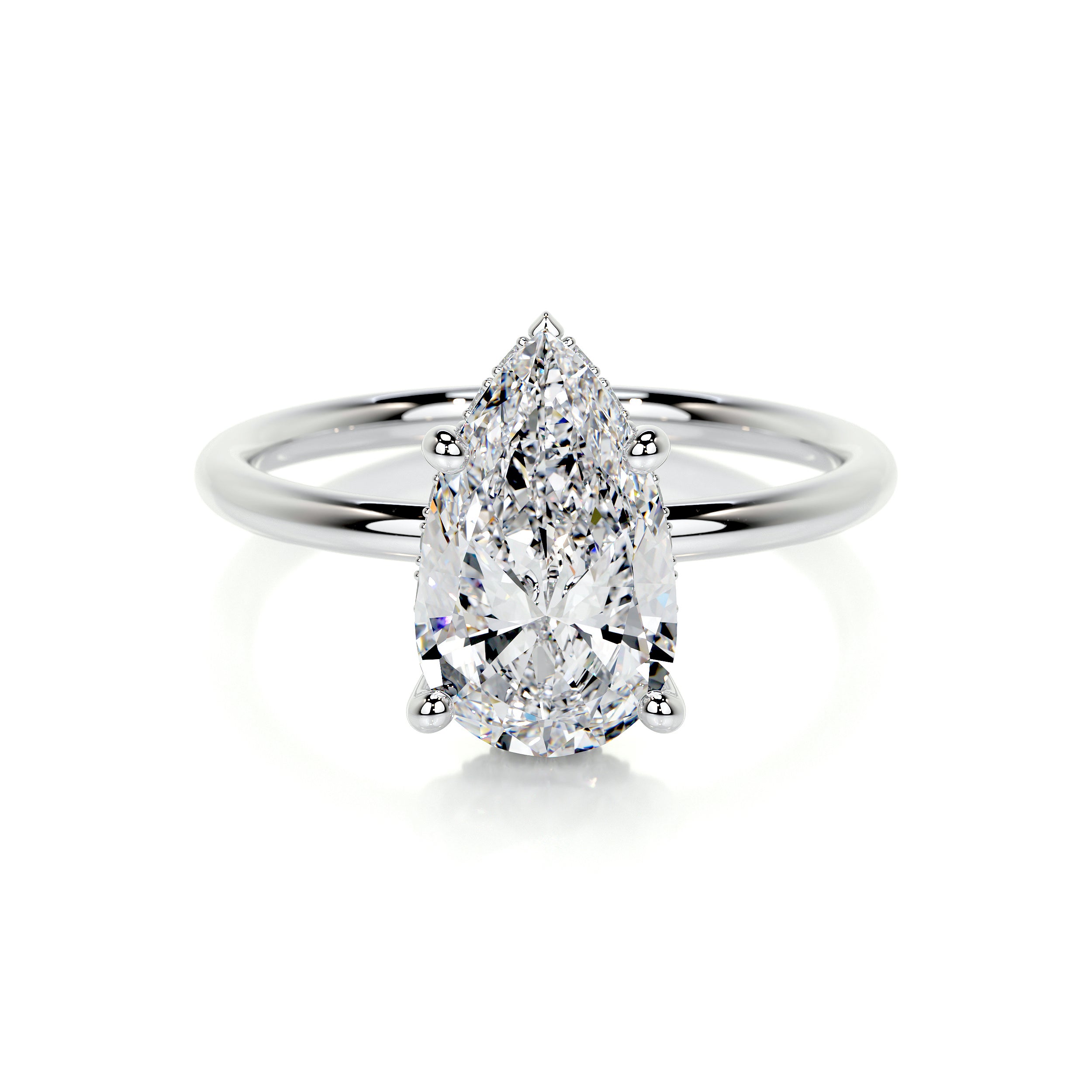 Willow Lab Grown Diamond Ring -14K White Gold