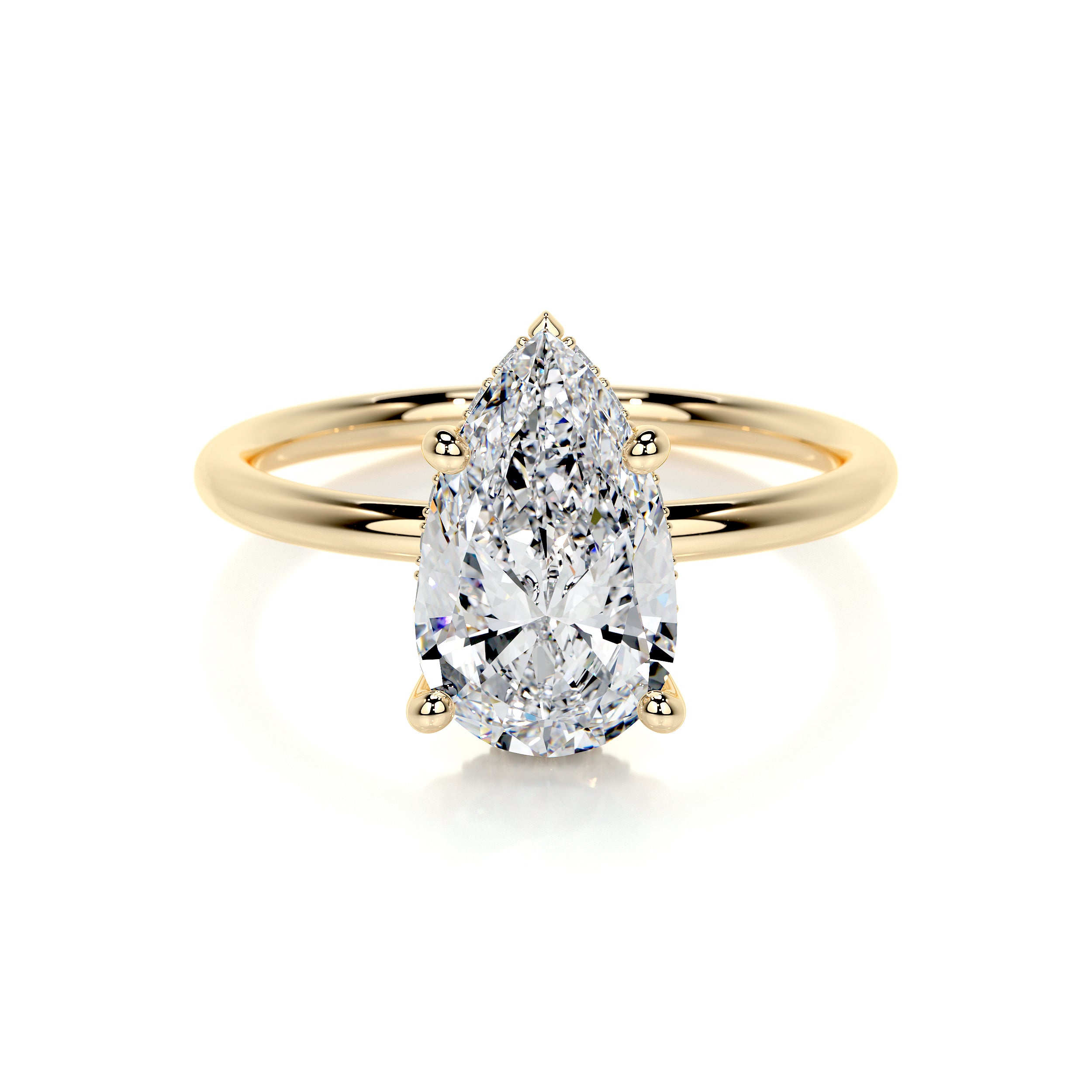 Willow Lab Grown Diamond Ring -18K Yellow Gold
