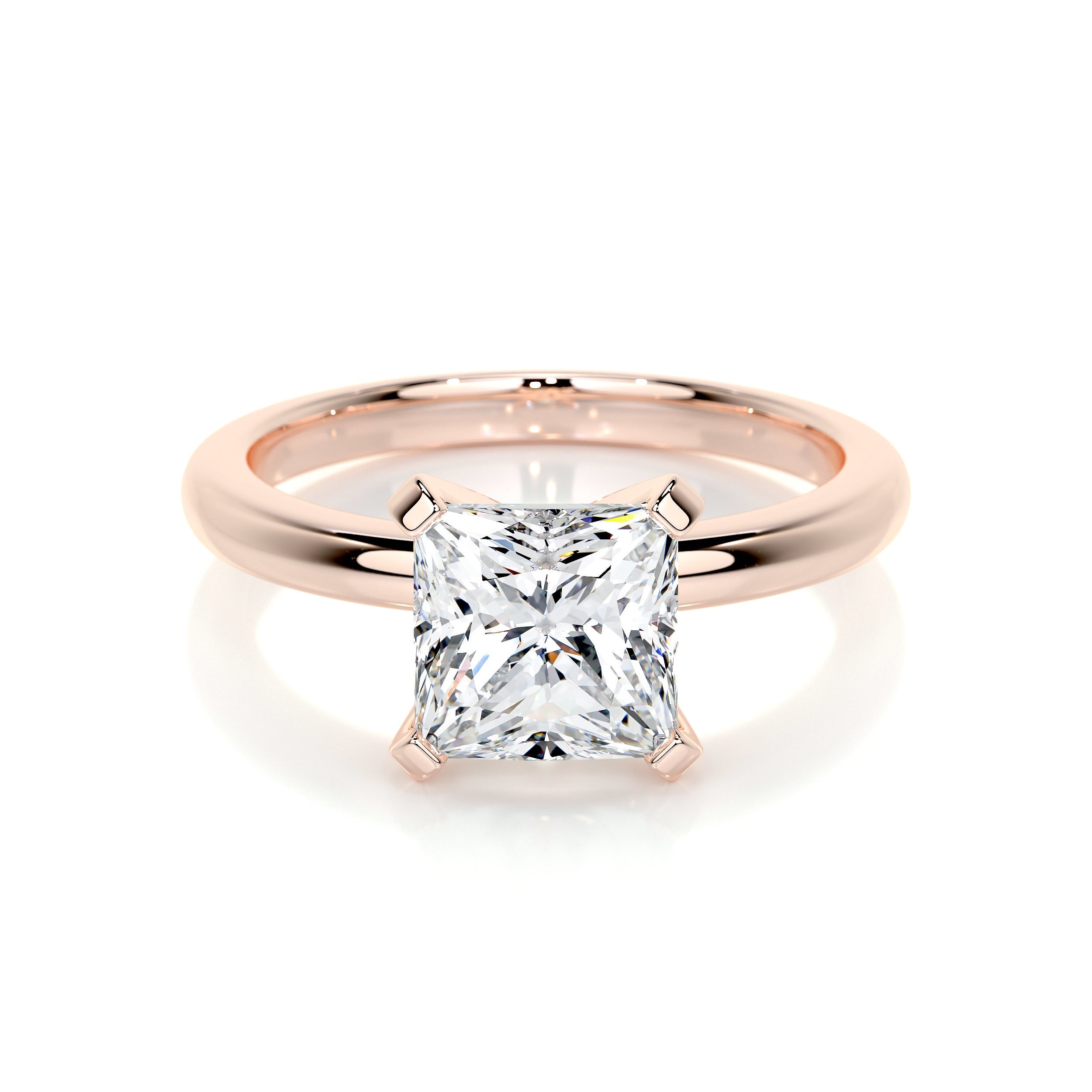 Isabelle Lab Grown Diamond Ring (2 Carat) -14K Rose Gold