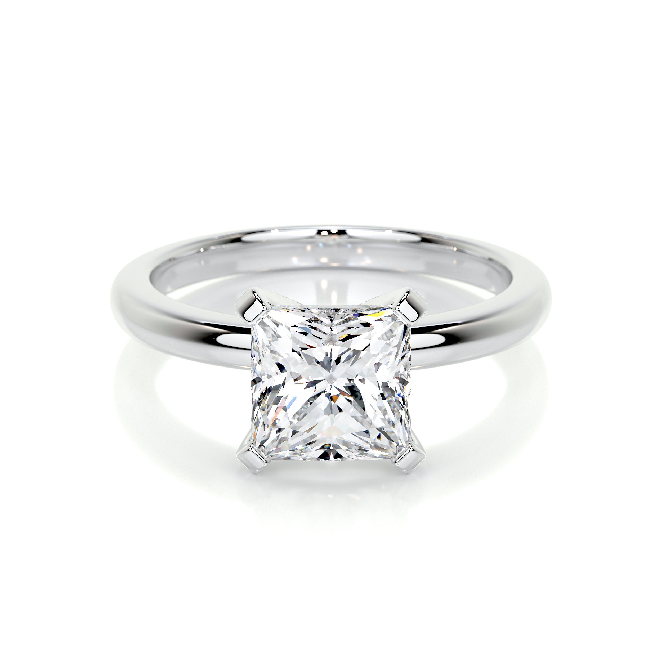 Isabelle Lab Grown Diamond Ring   (2 Carat) -14K White Gold