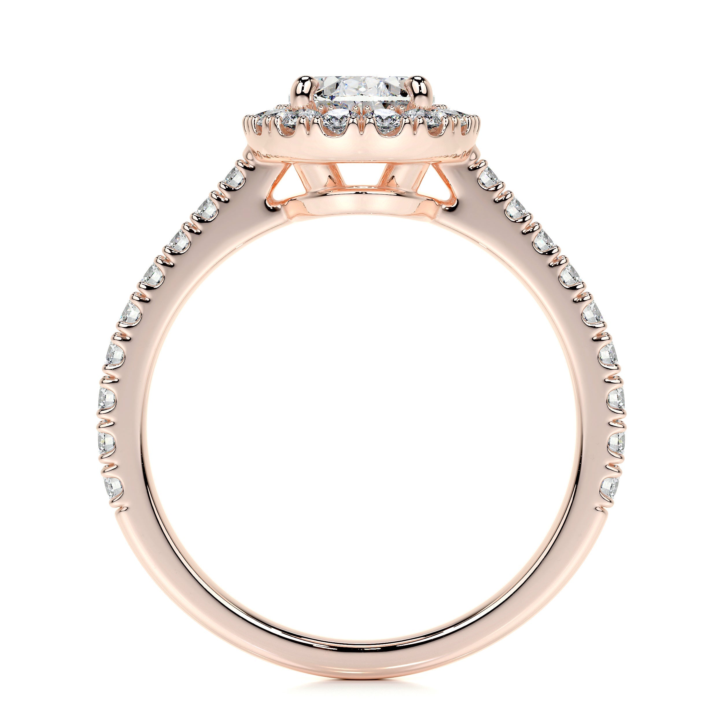 Maria Lab Grown Diamond Ring (2 Carat) -14K Rose Gold