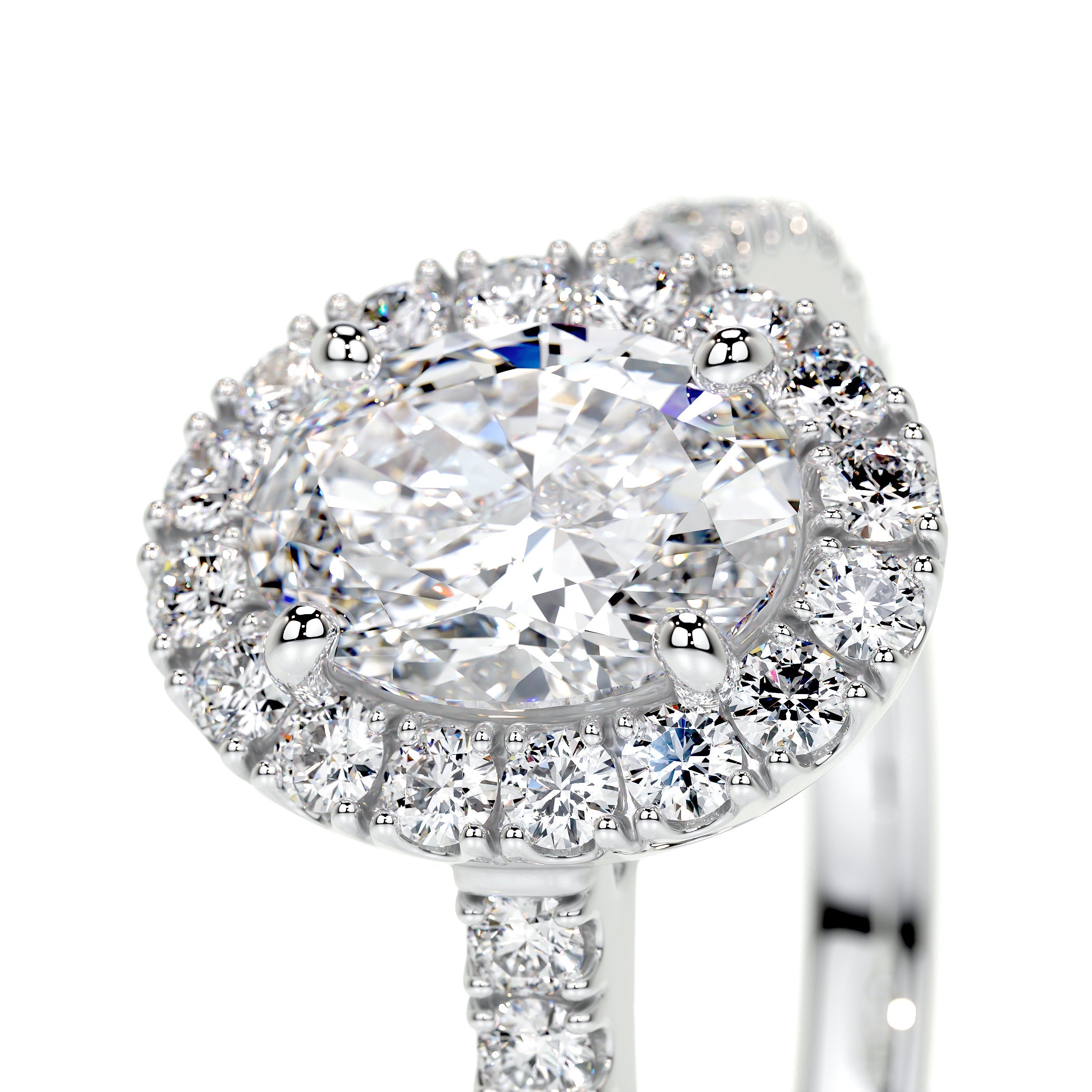 Maria Lab Grown Diamond Ring (2 Carat) -14K White Gold