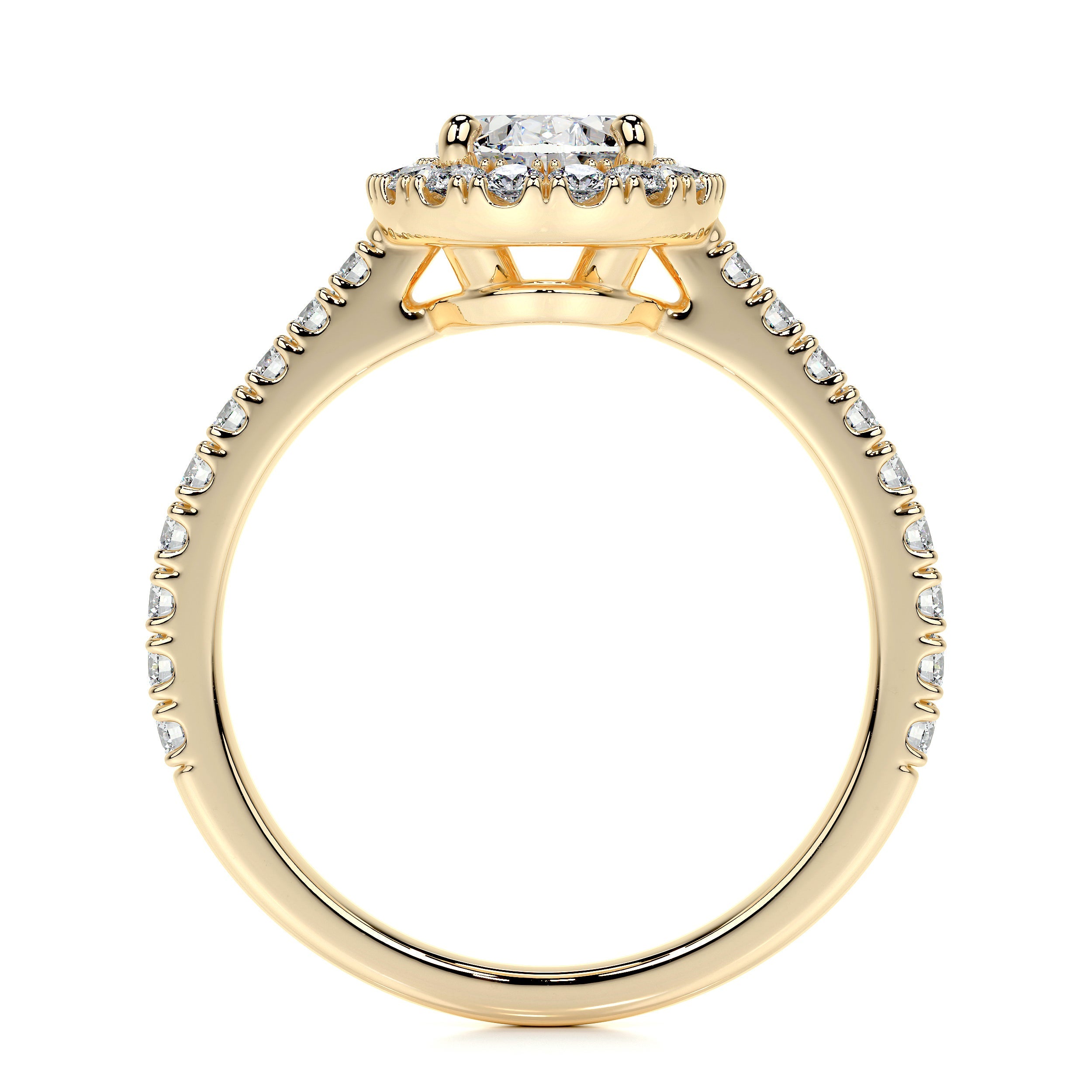 Maria Lab Grown Diamond Ring (2 Carat) -18K Yellow Gold