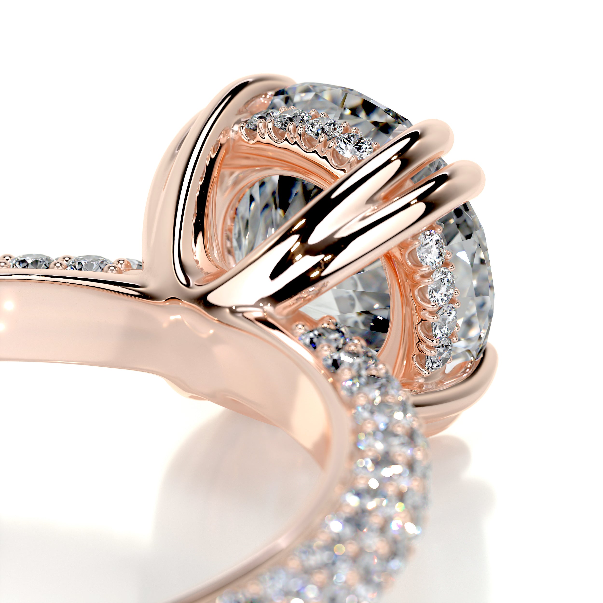 Lorena Diamond Engagement Ring -14K Rose Gold