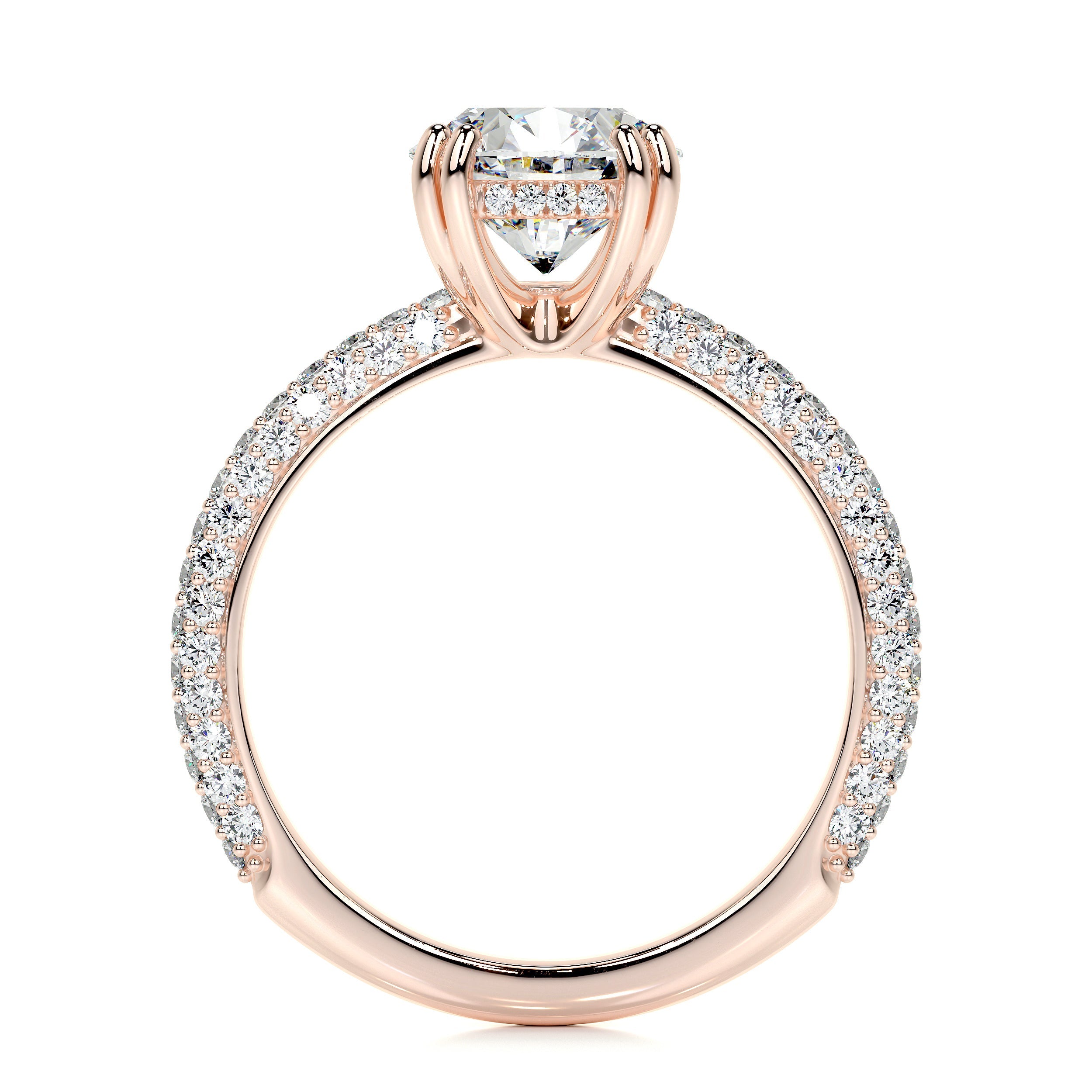 Lorena Lab Grown Diamond Ring (2.5 Carat) -14K Rose Gold