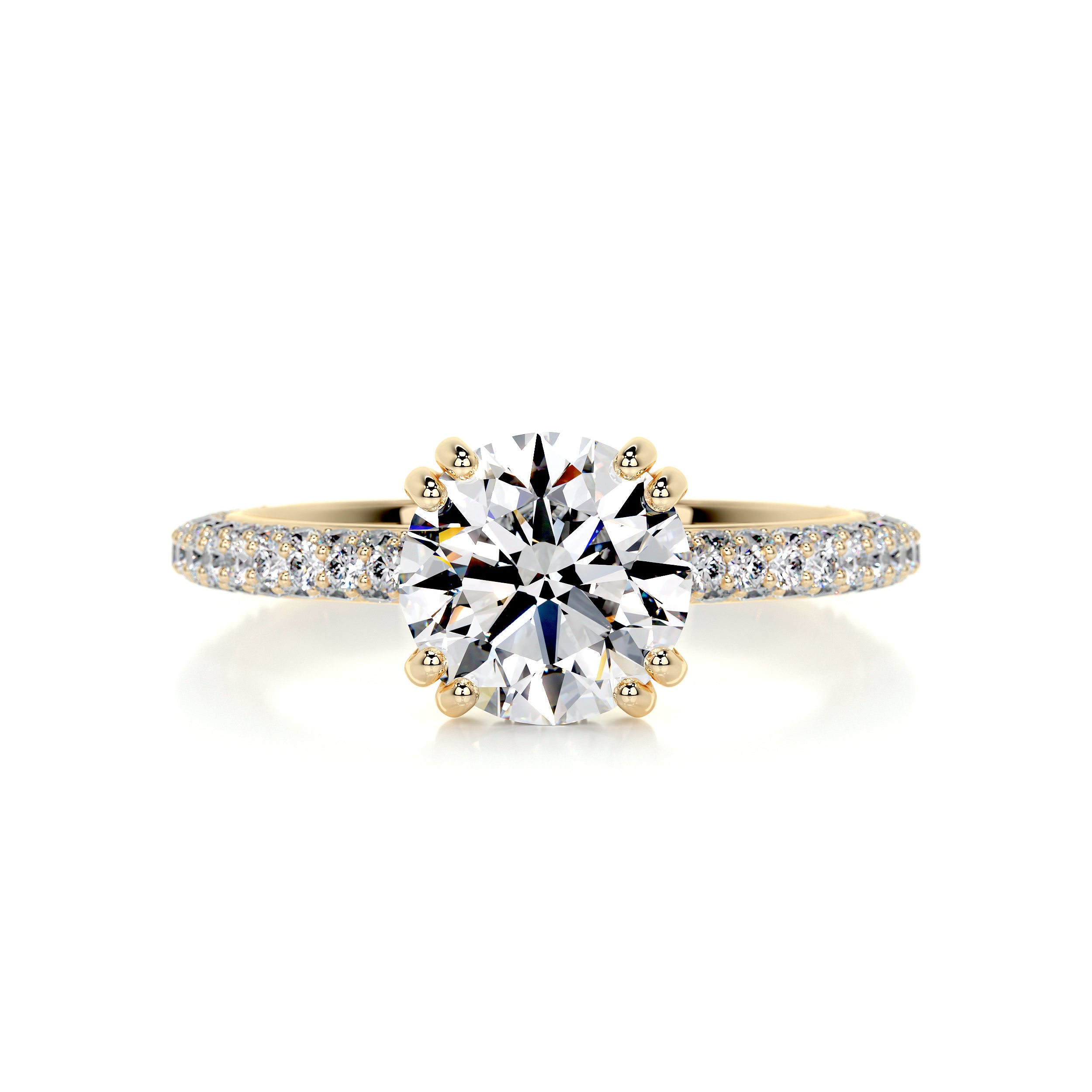 Lorena Diamond Engagement Ring -18K Yellow Gold