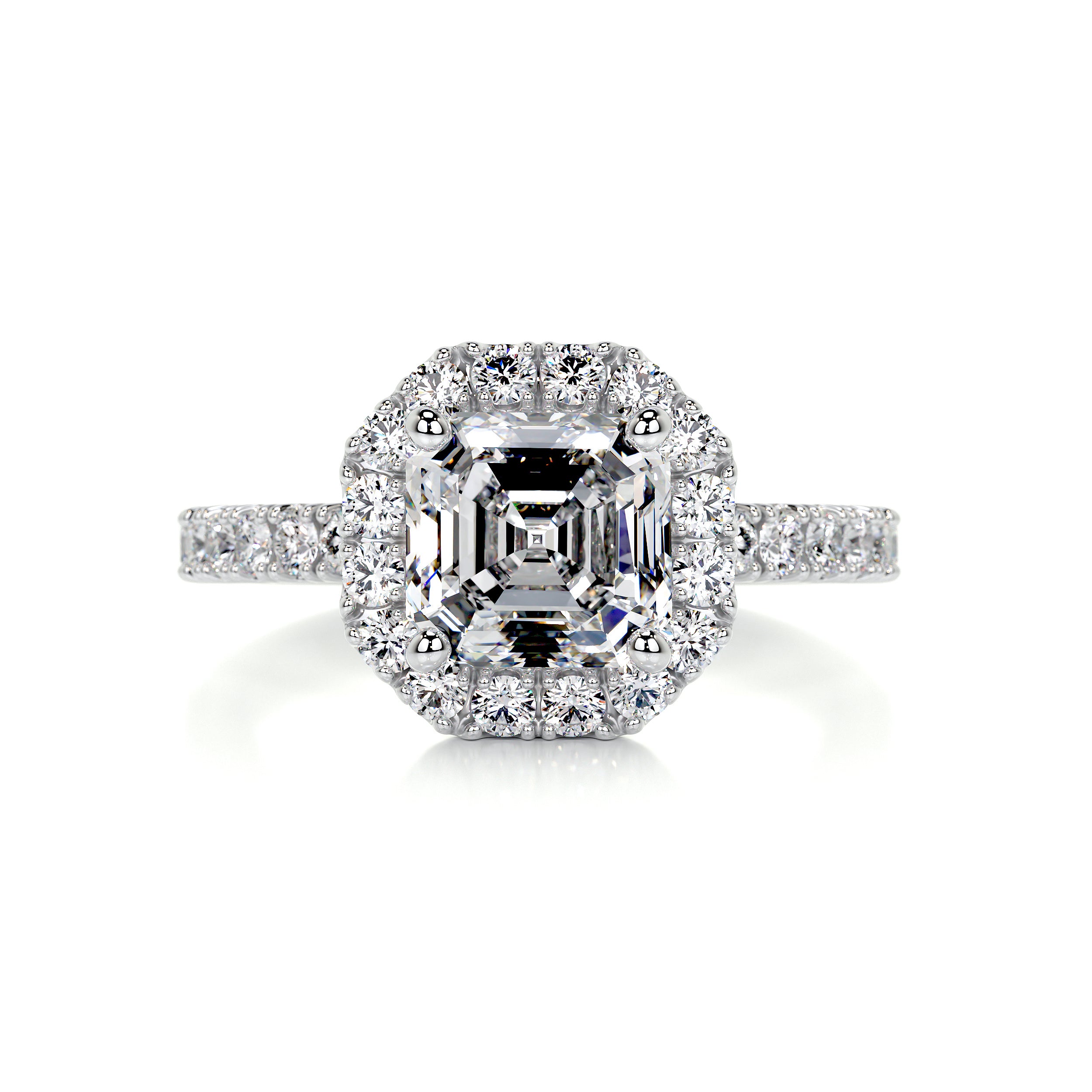 Brooklyn Diamond Engagement Ring -18K White Gold