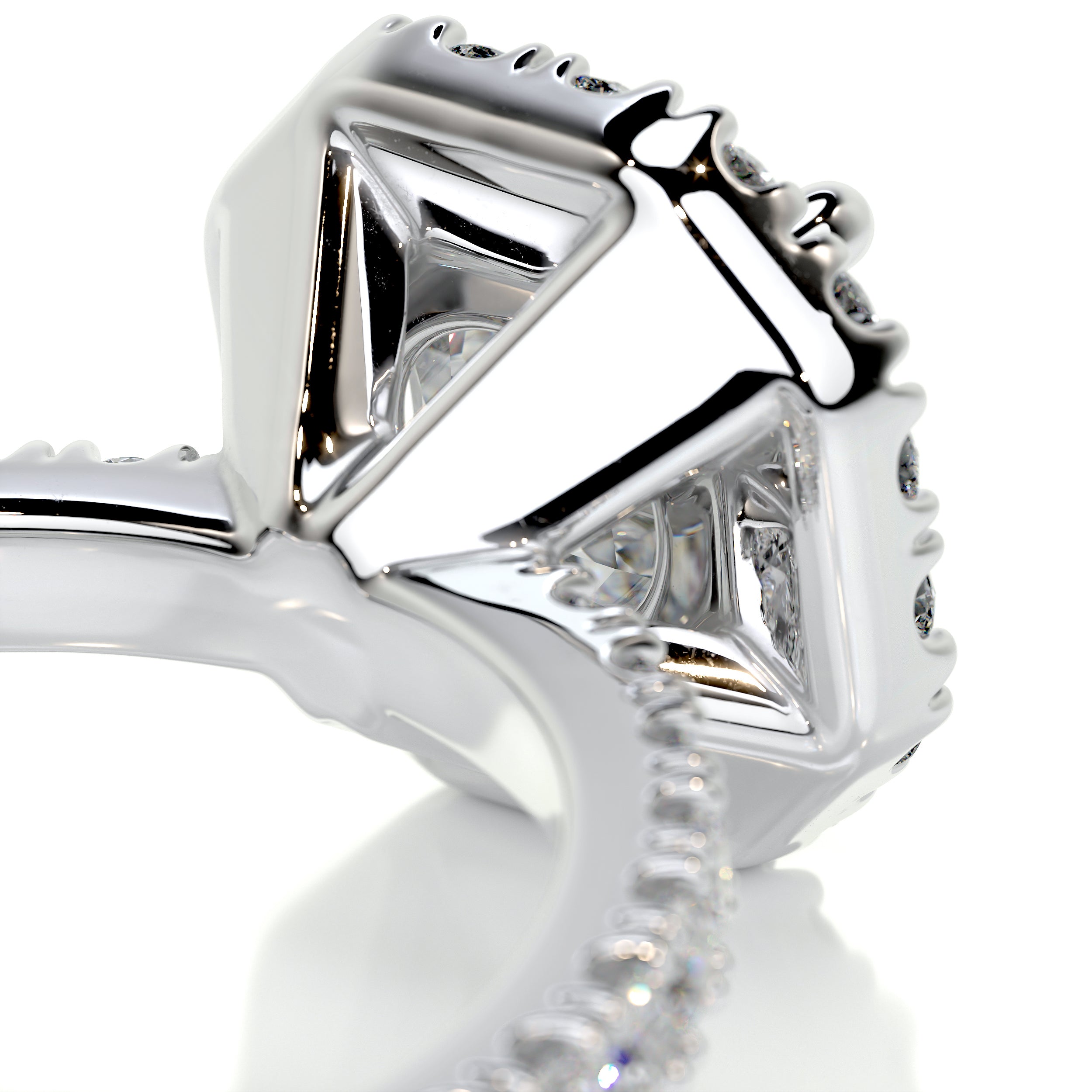 Brooklyn Diamond Engagement Ring -18K White Gold