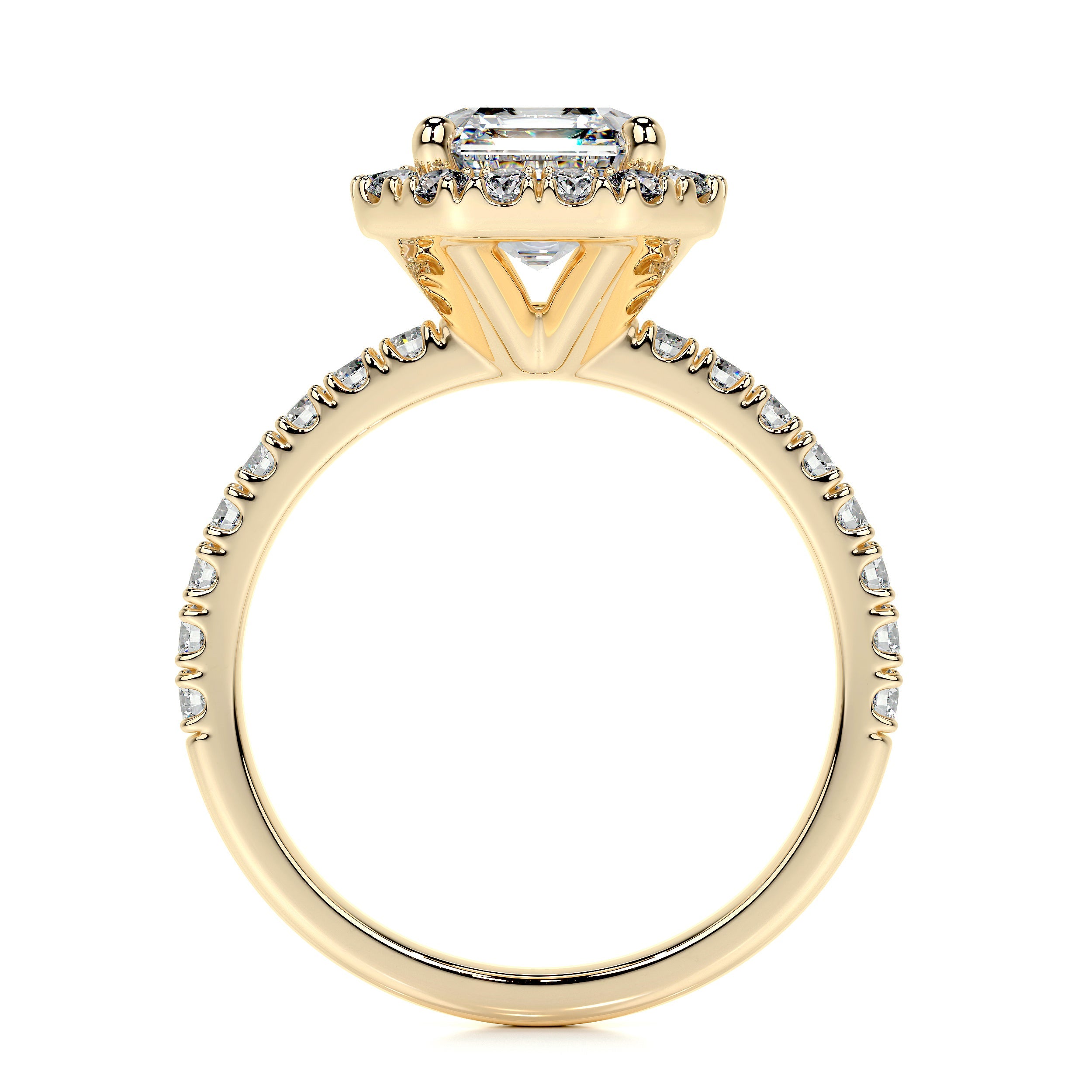 Brooklyn Lab Grown Diamond Ring   (2 Carat) -18K Yellow Gold