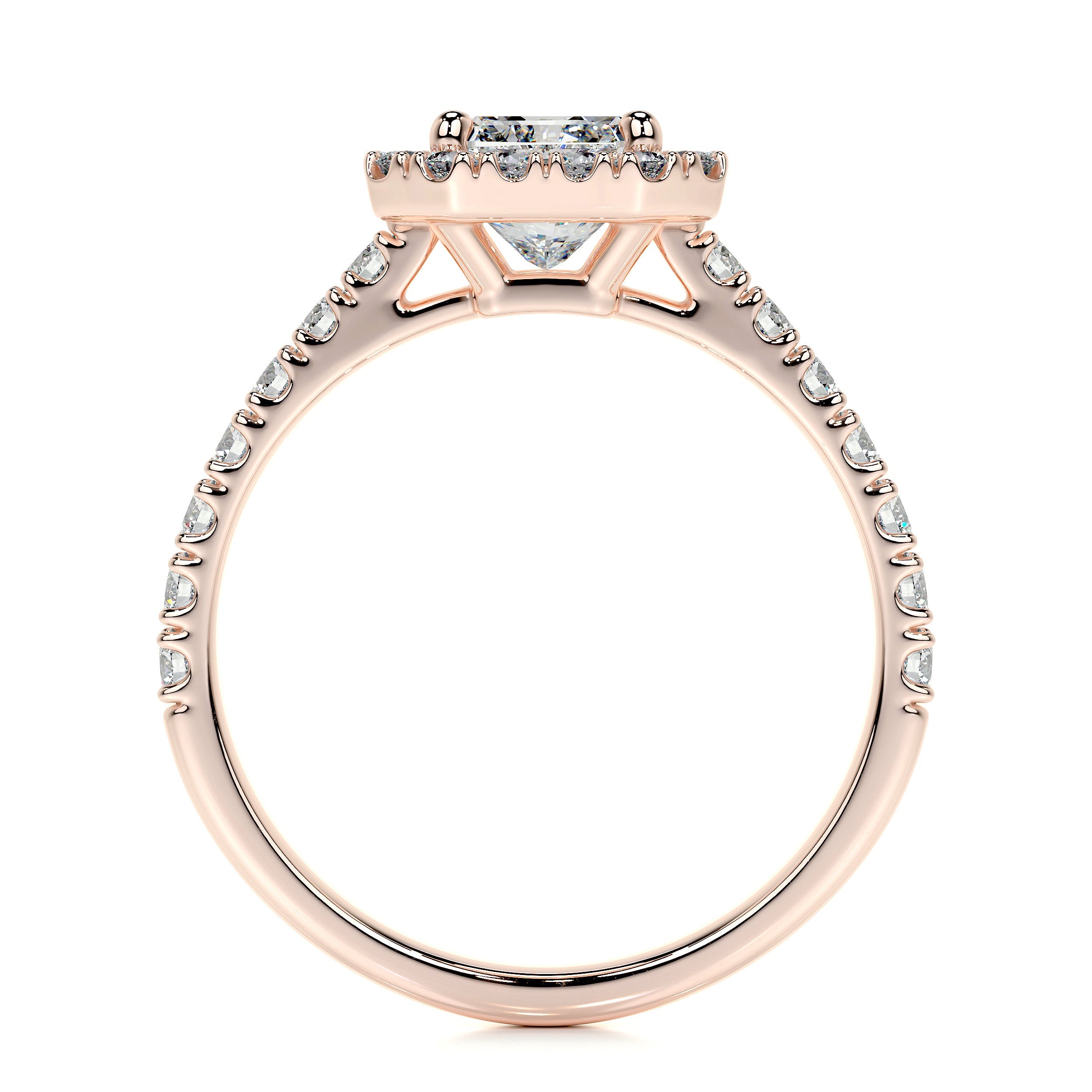 Cora Lab Grown Diamond Ring   (1.35 Carat) -14K Rose Gold