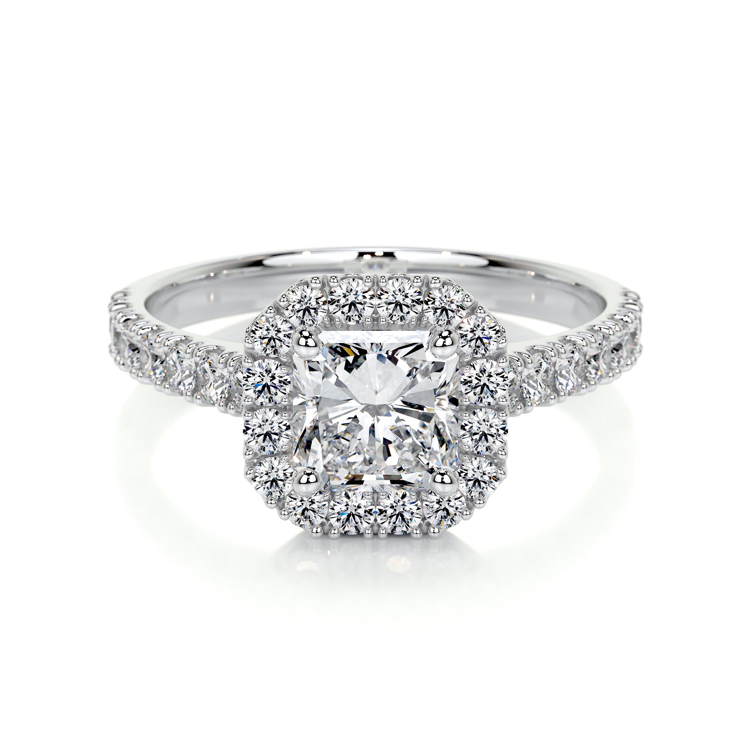 Cora Lab Grown Diamond Ring   (1.35 Carat) -14K White Gold