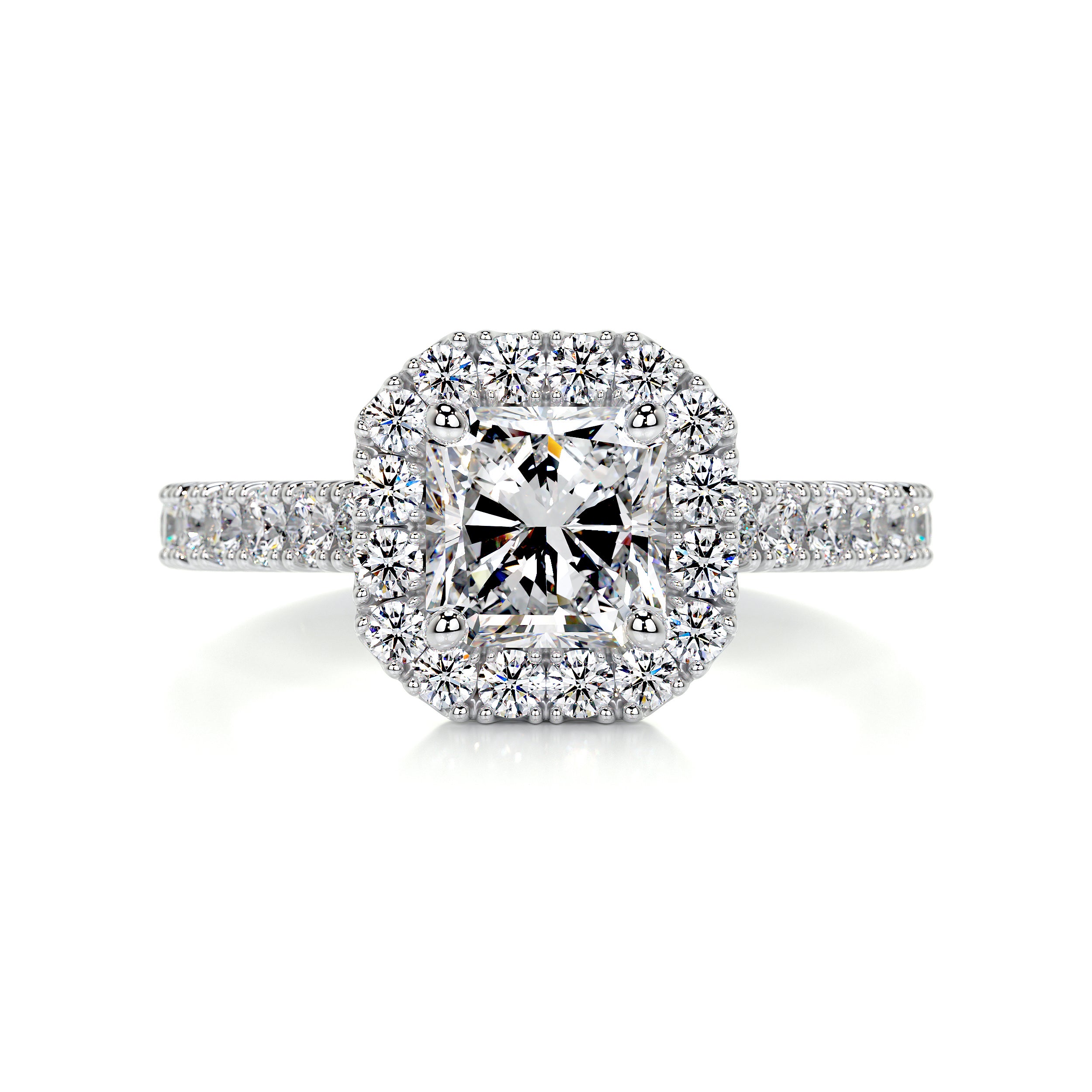 Cora Diamond Engagement Ring -18K White Gold