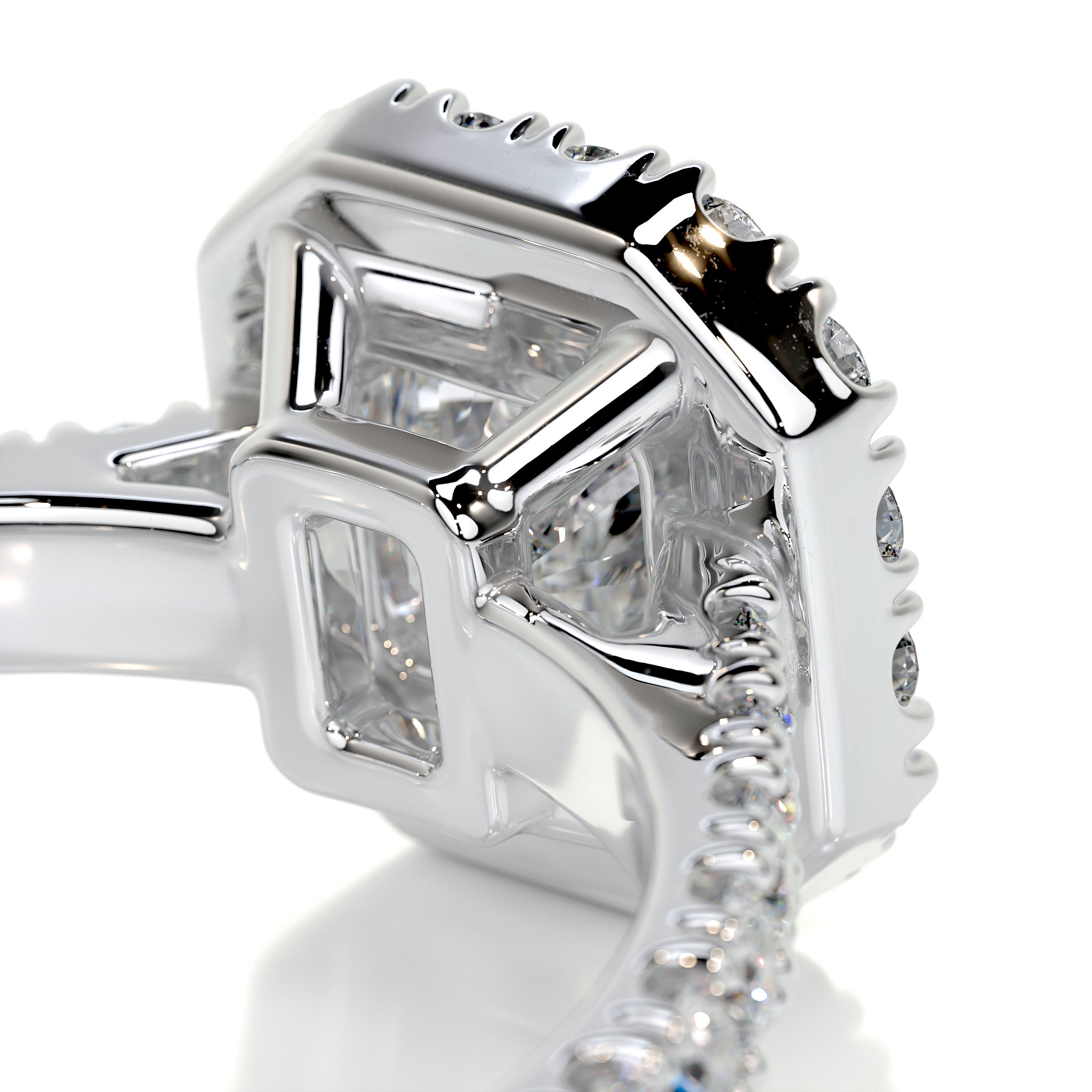 Cora Diamond Engagement Ring -14K White Gold