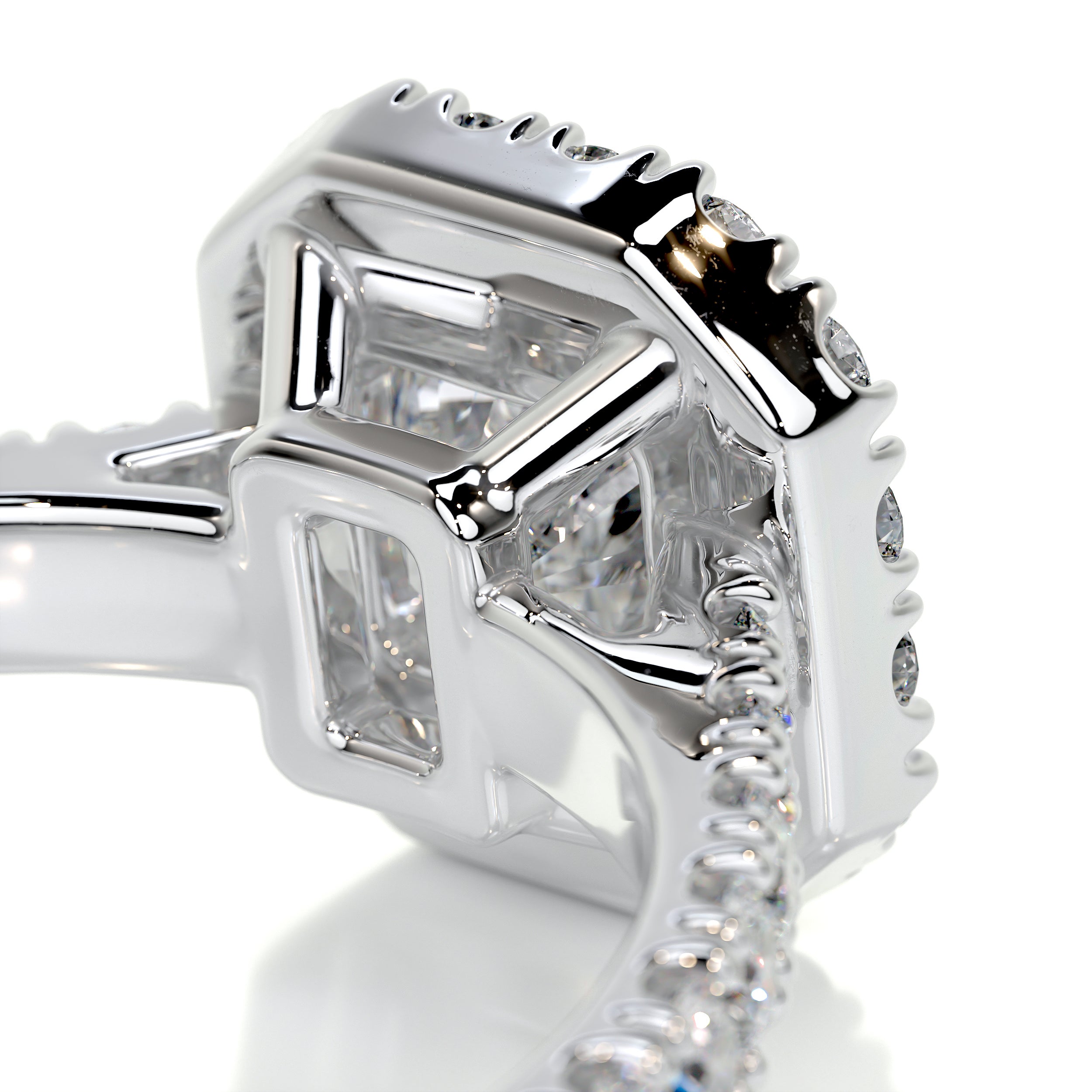 Cora Diamond Engagement Ring -18K White Gold