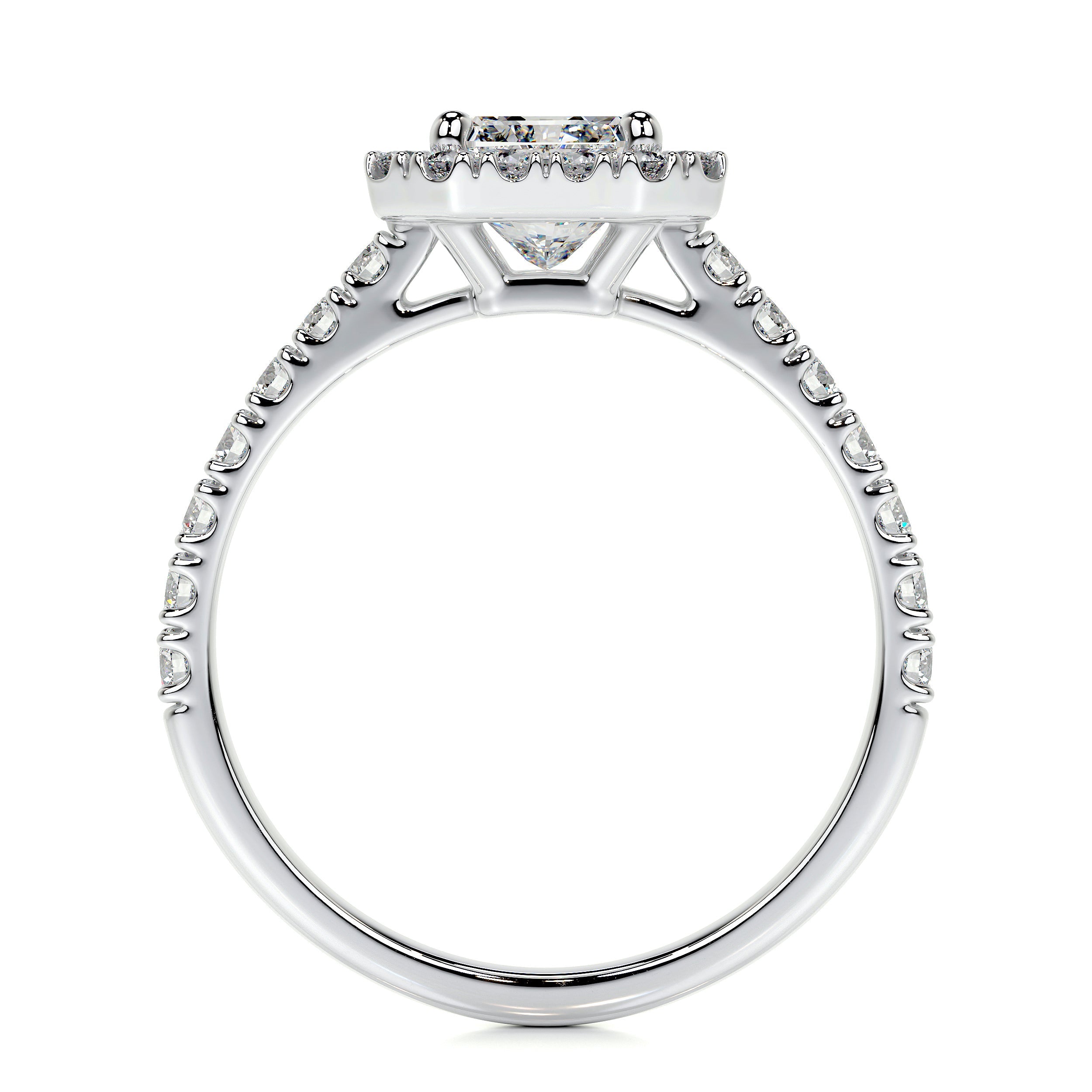 Cora Lab Grown Diamond Ring   (1.35 Carat) -14K White Gold