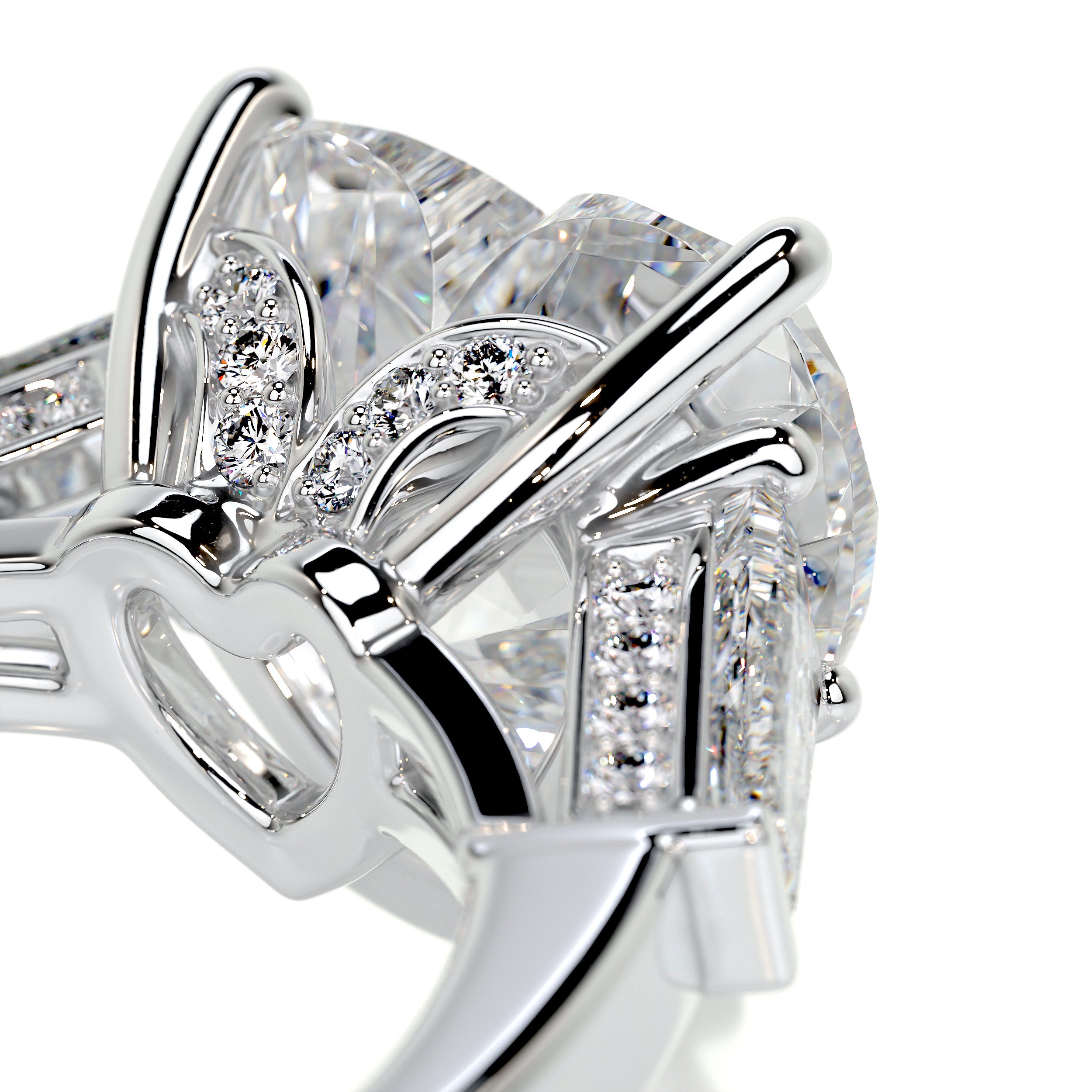 Skylar Diamond Engagement Ring -14K White Gold