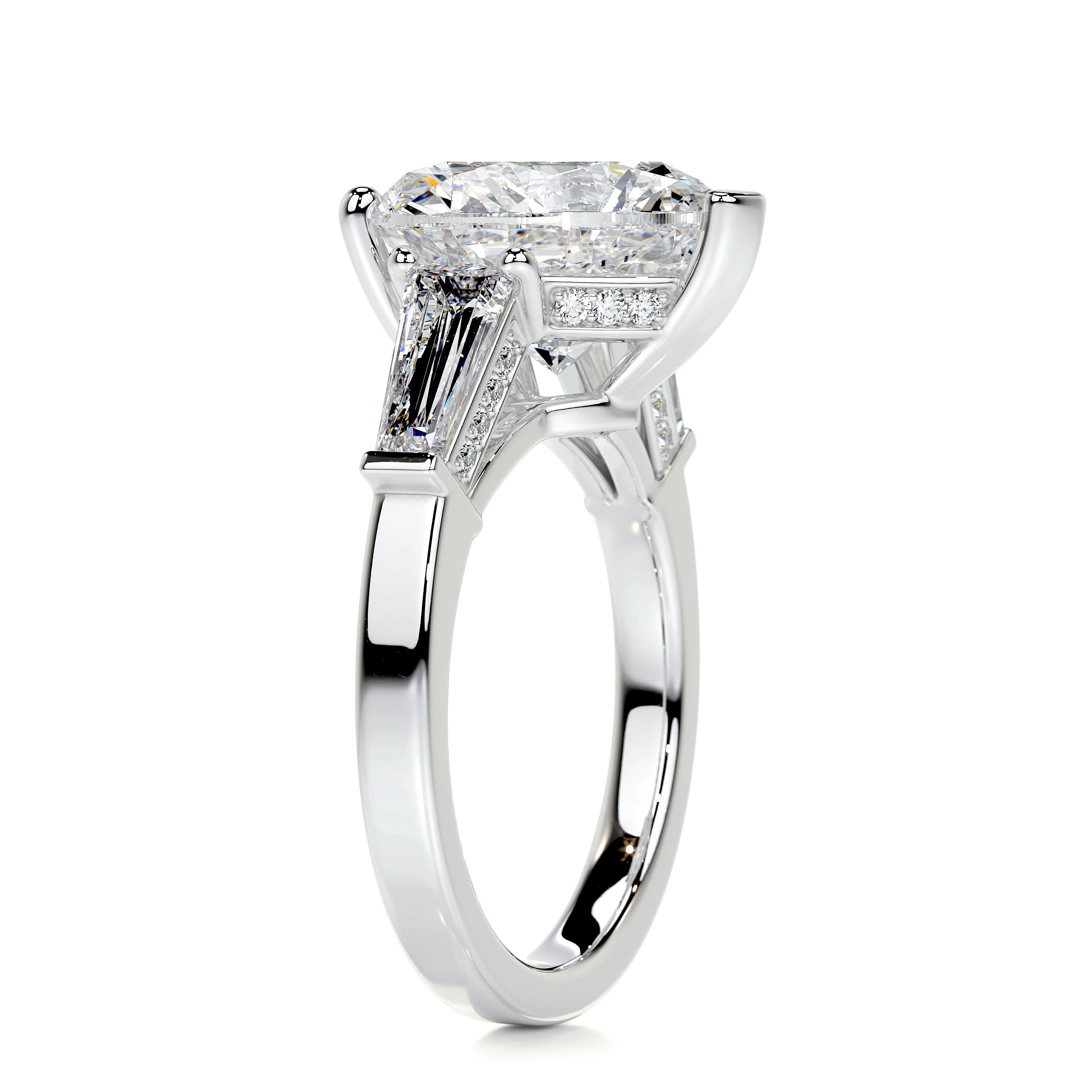 Skylar Diamond Engagement Ring -18K White Gold