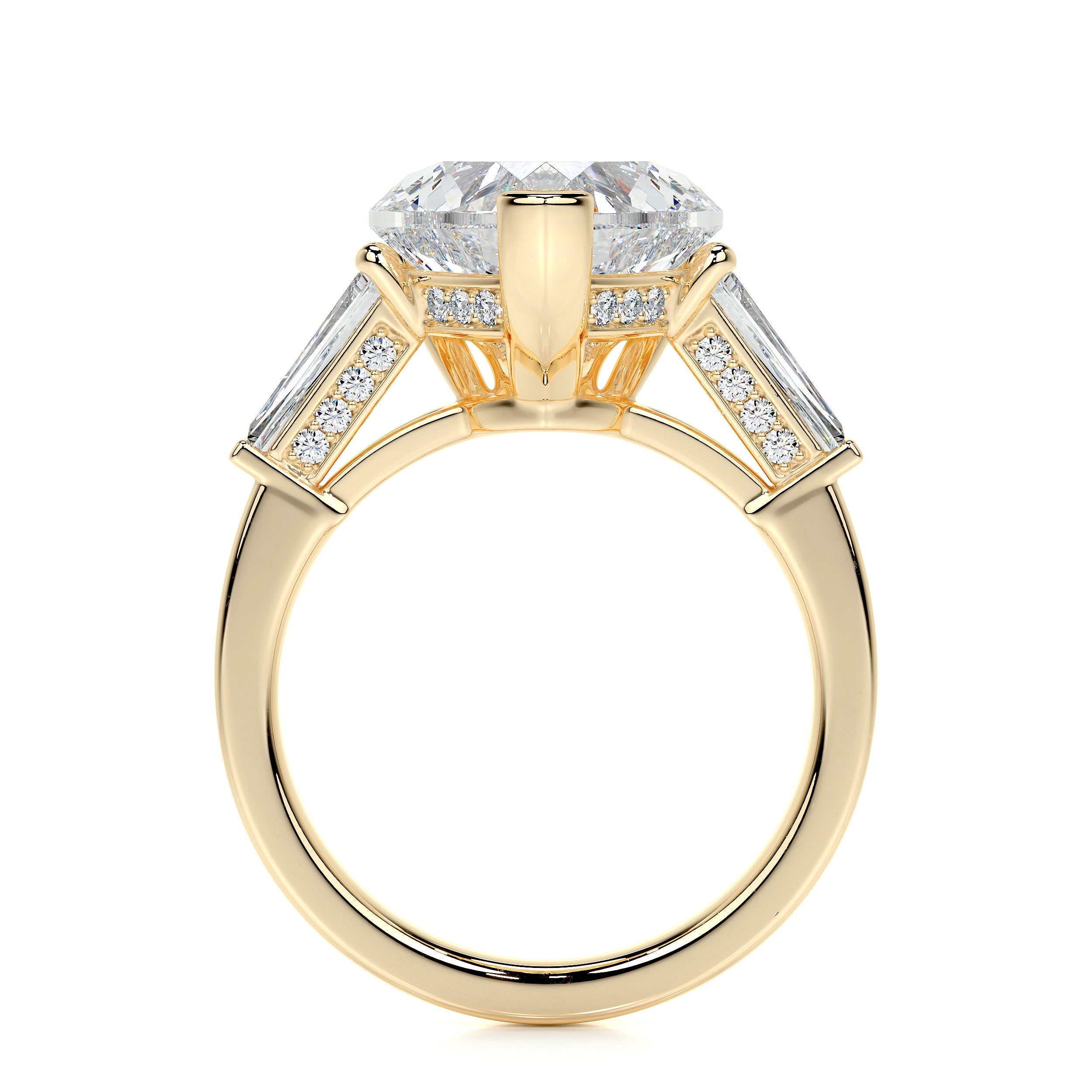 Skylar Lab Grown Diamond Ring -18K Yellow Gold
