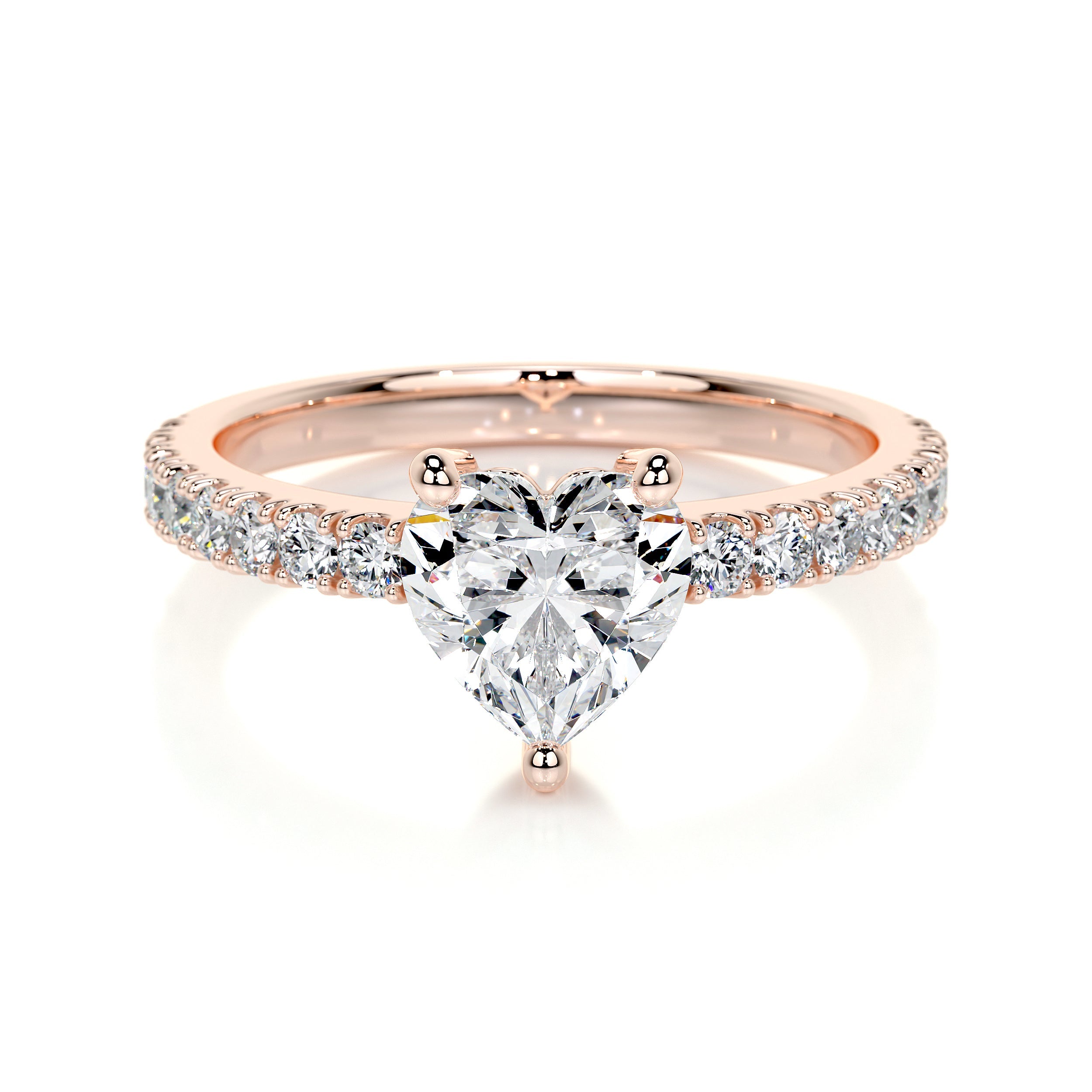 Audrey Lab Grown Diamond Ring (1.3 Carat) -14K Rose Gold