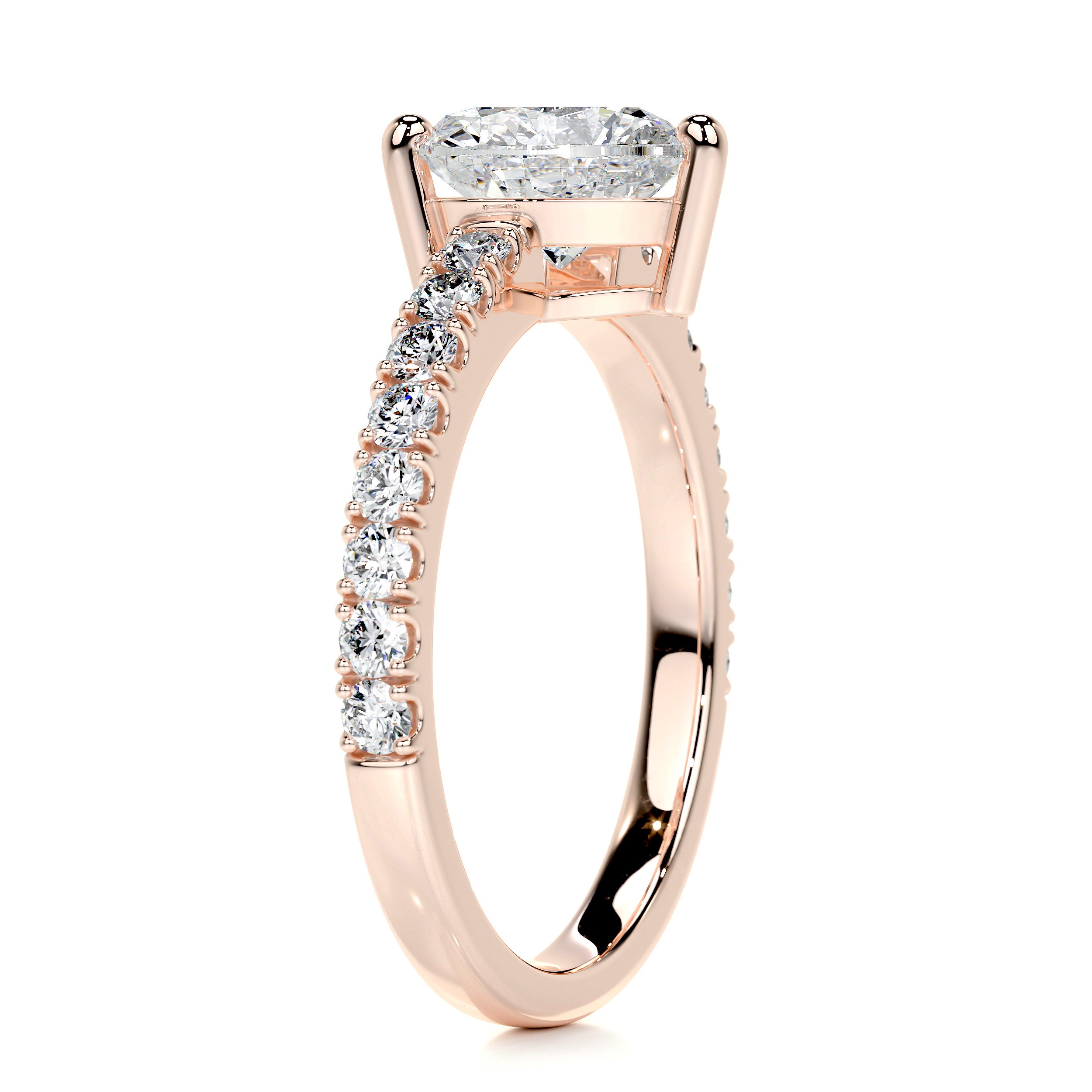 Audrey Diamond Engagement Ring -14K Rose Gold