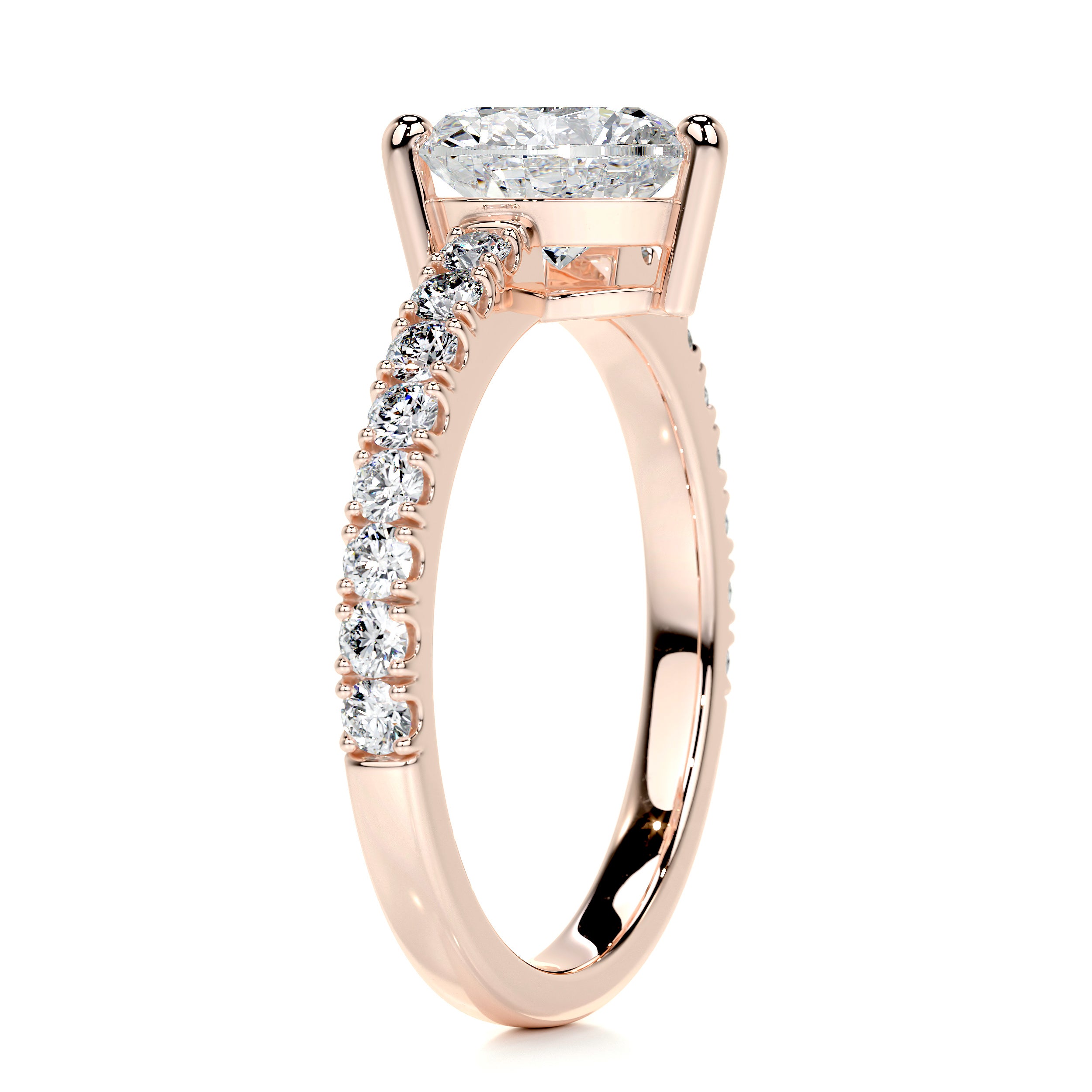 Audrey Diamond Engagement Ring -14K Rose Gold