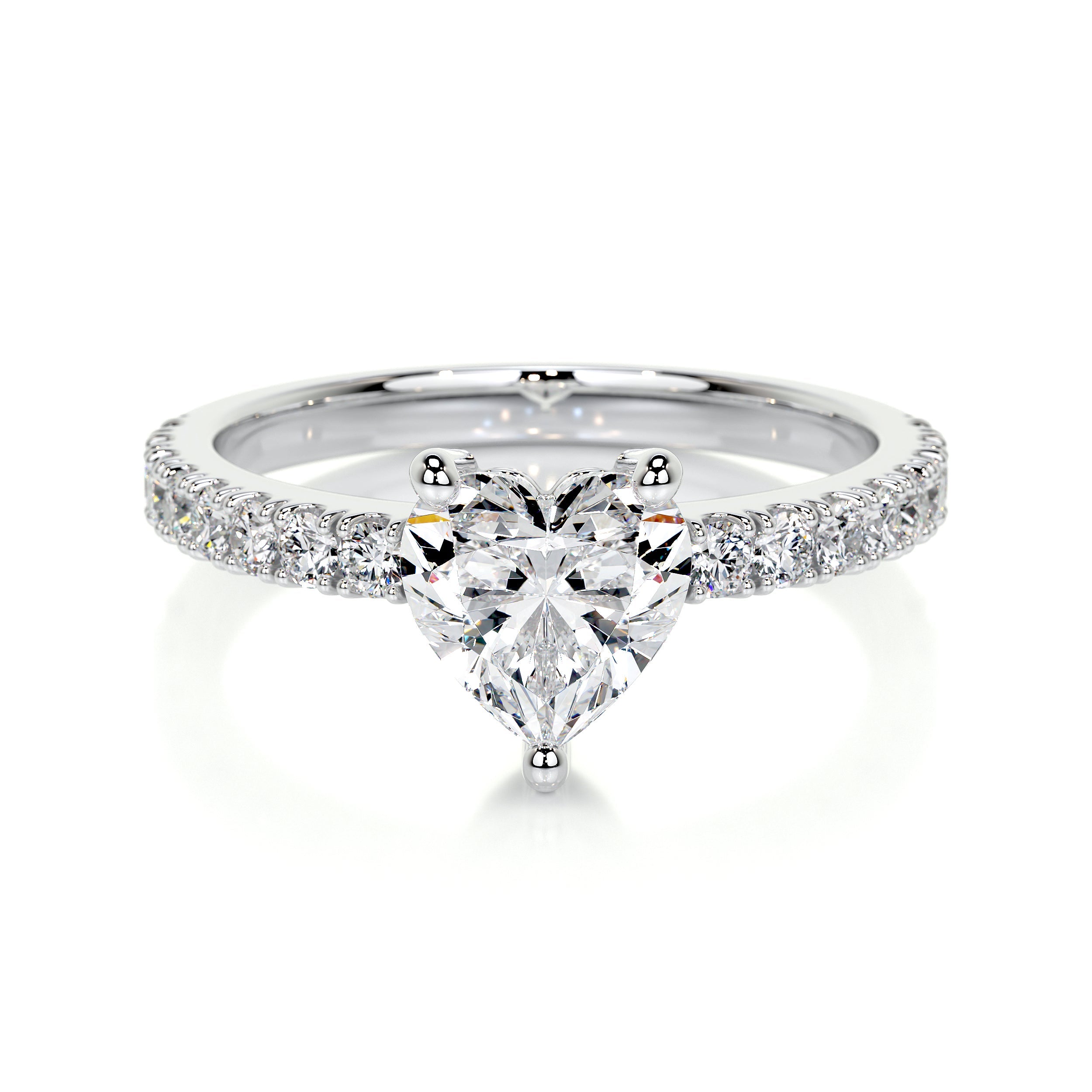 Audrey Lab Grown Diamond Ring (1.3 Carat) -14K White Gold