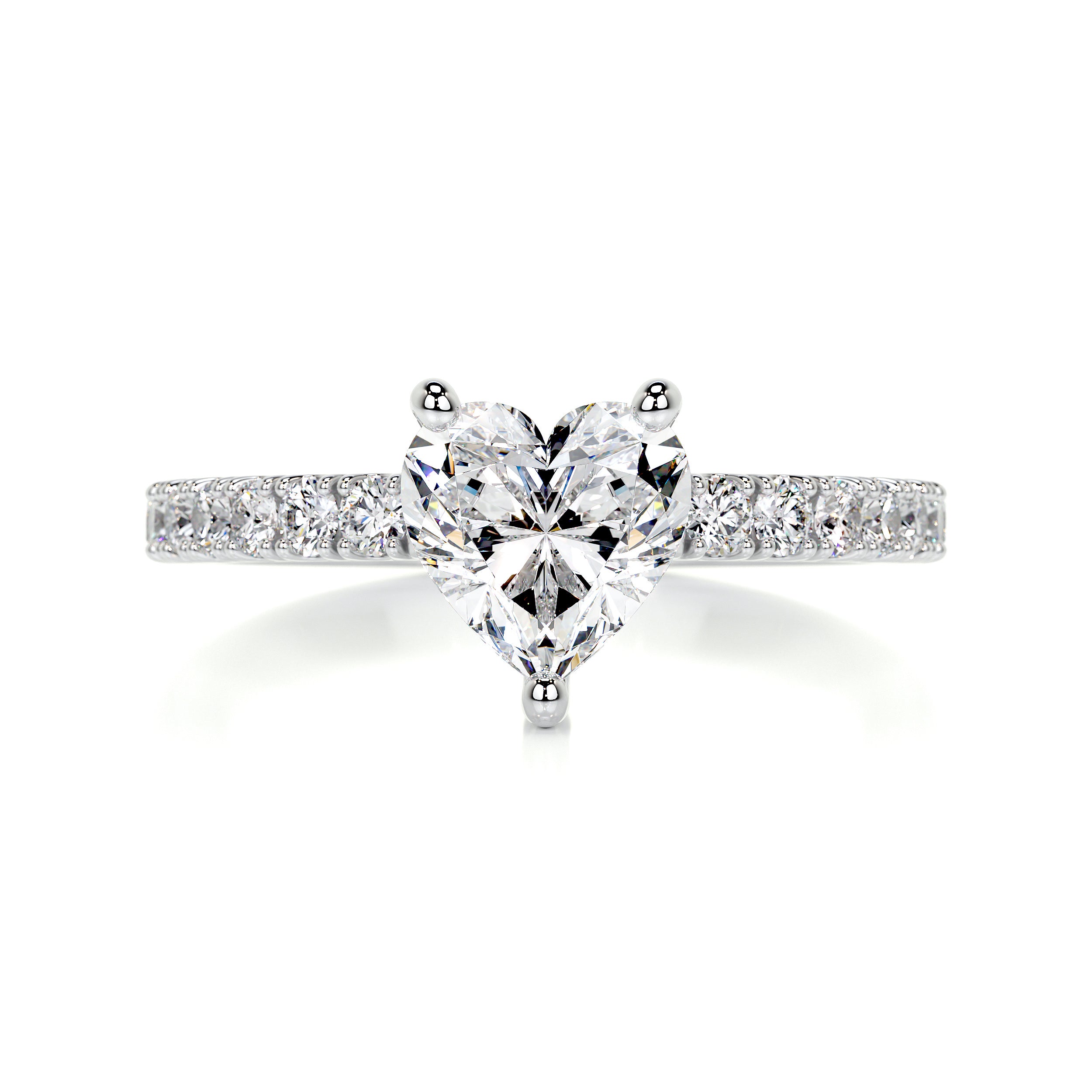 Audrey Diamond Engagement Ring -14K White Gold