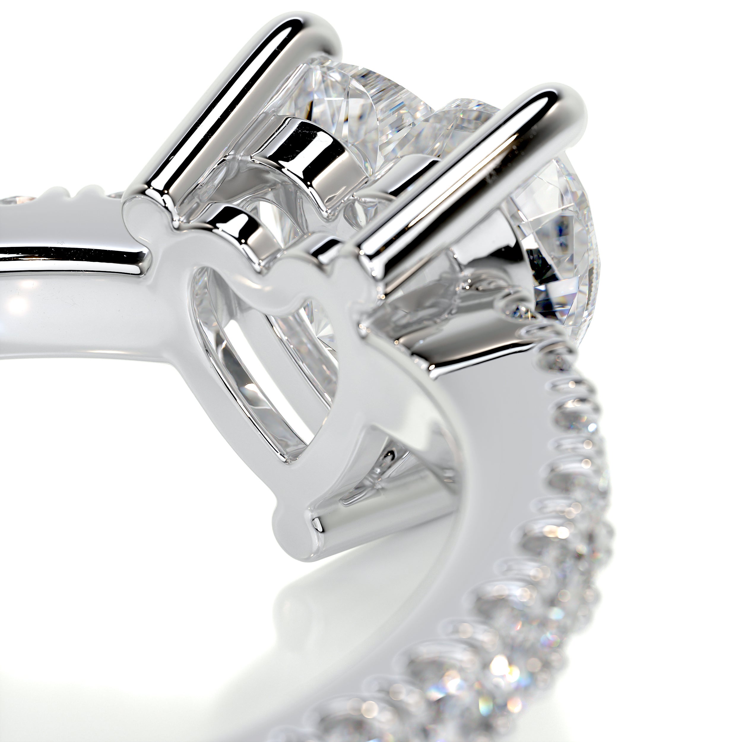 Audrey Diamond Engagement Ring -14K White Gold