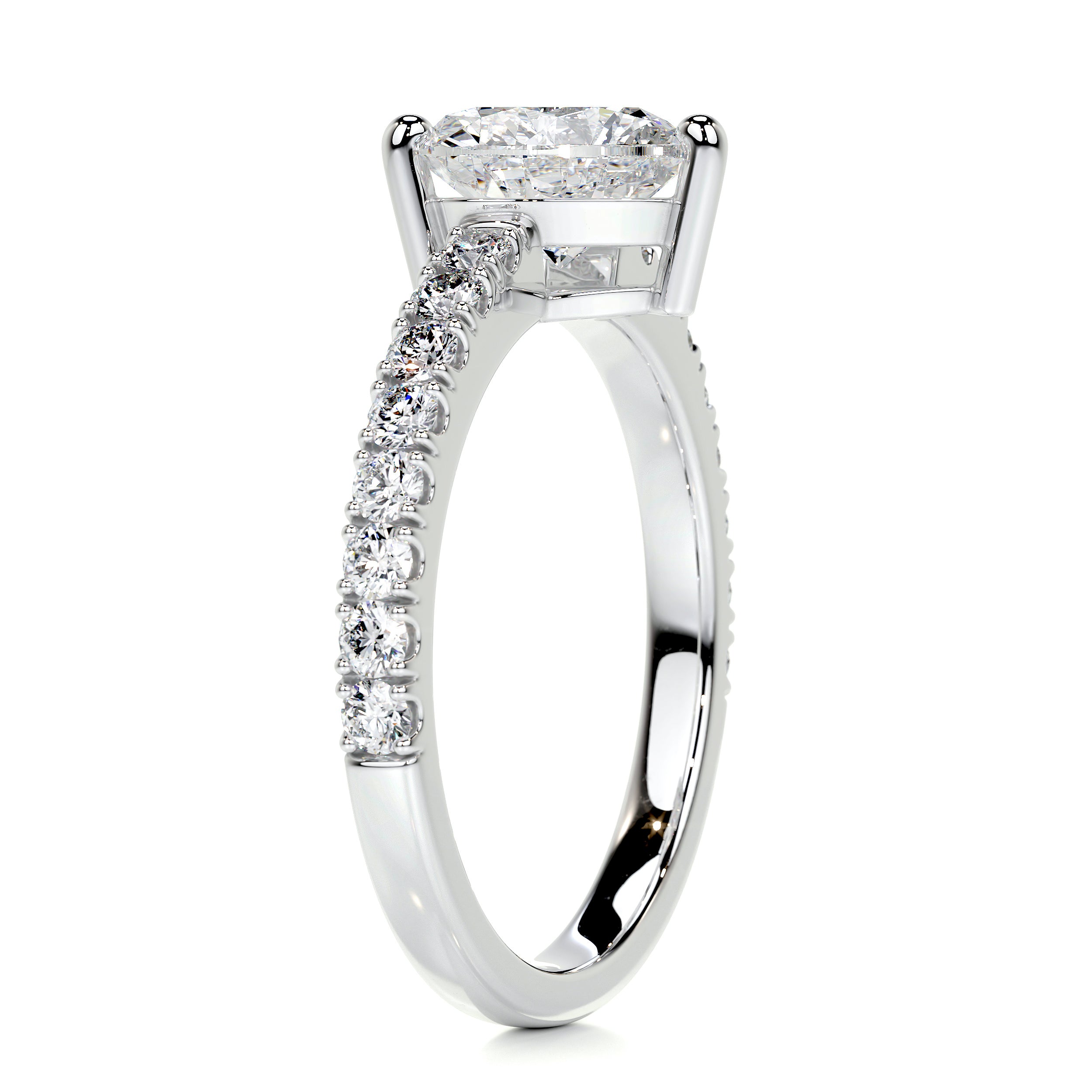 Audrey Diamond Engagement Ring -14K White Gold