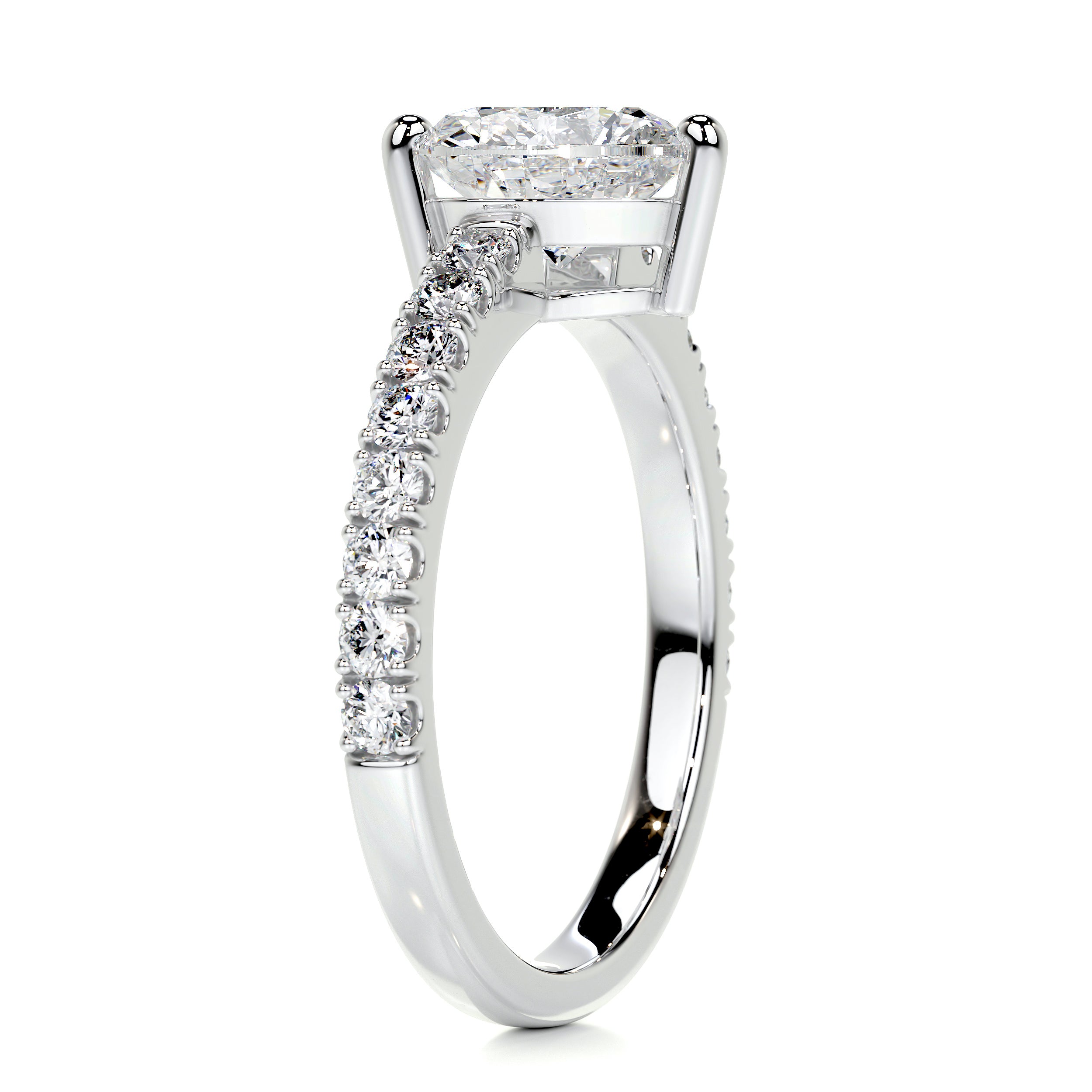 Audrey Diamond Engagement Ring -18K White Gold