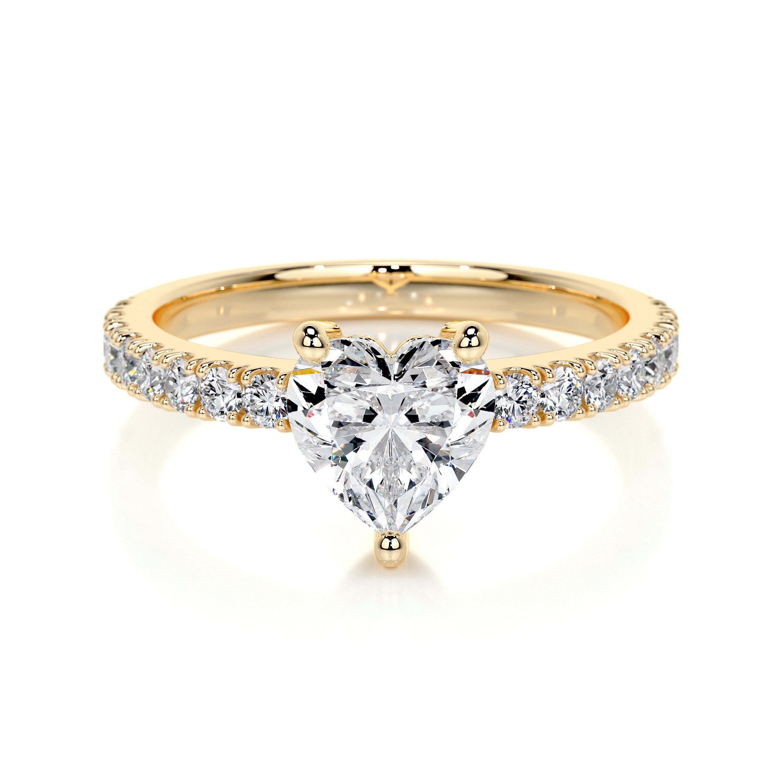 Audrey Lab Grown Diamond Ring (1.3 Carat) -18K Yellow Gold