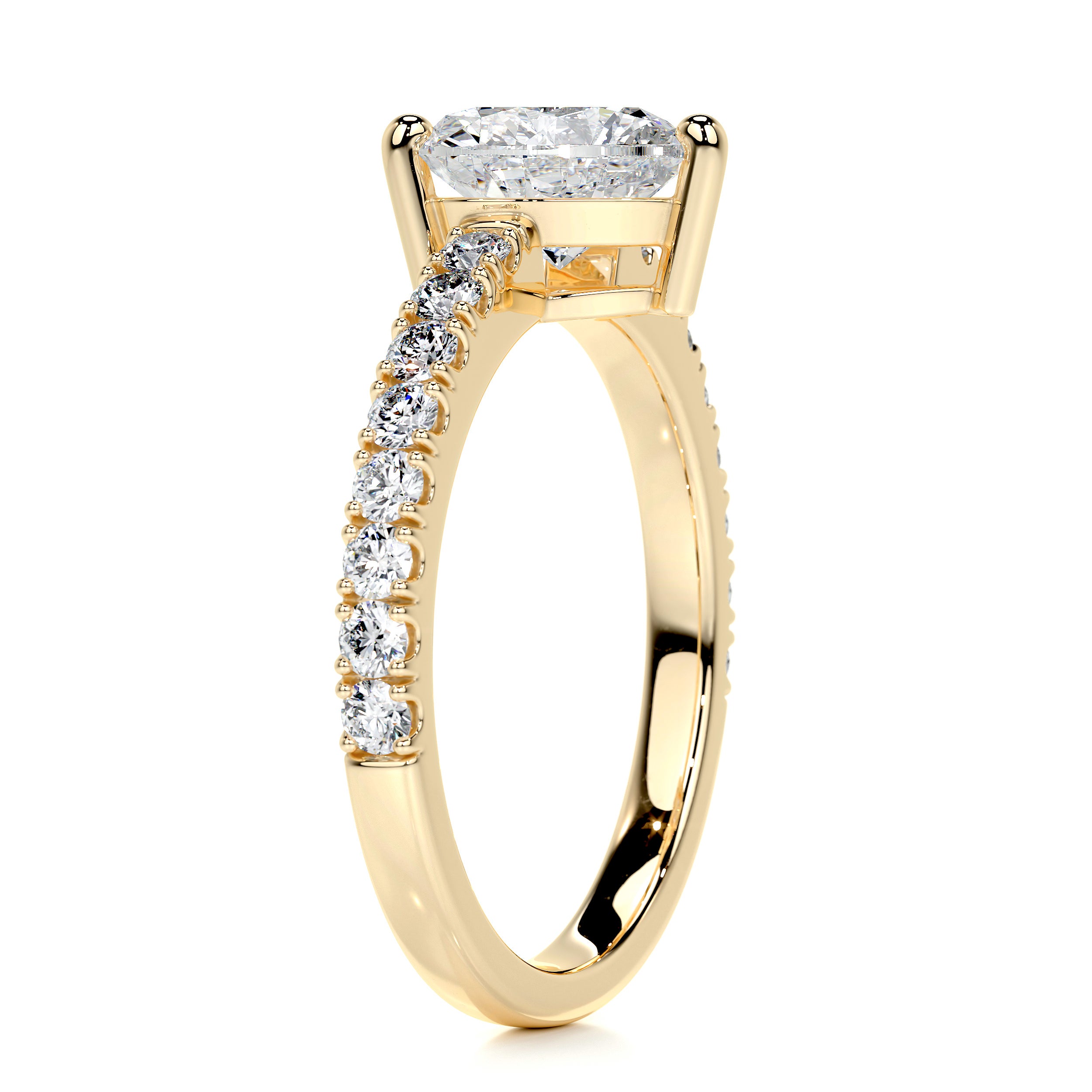 Audrey Diamond Engagement Ring -18K Yellow Gold