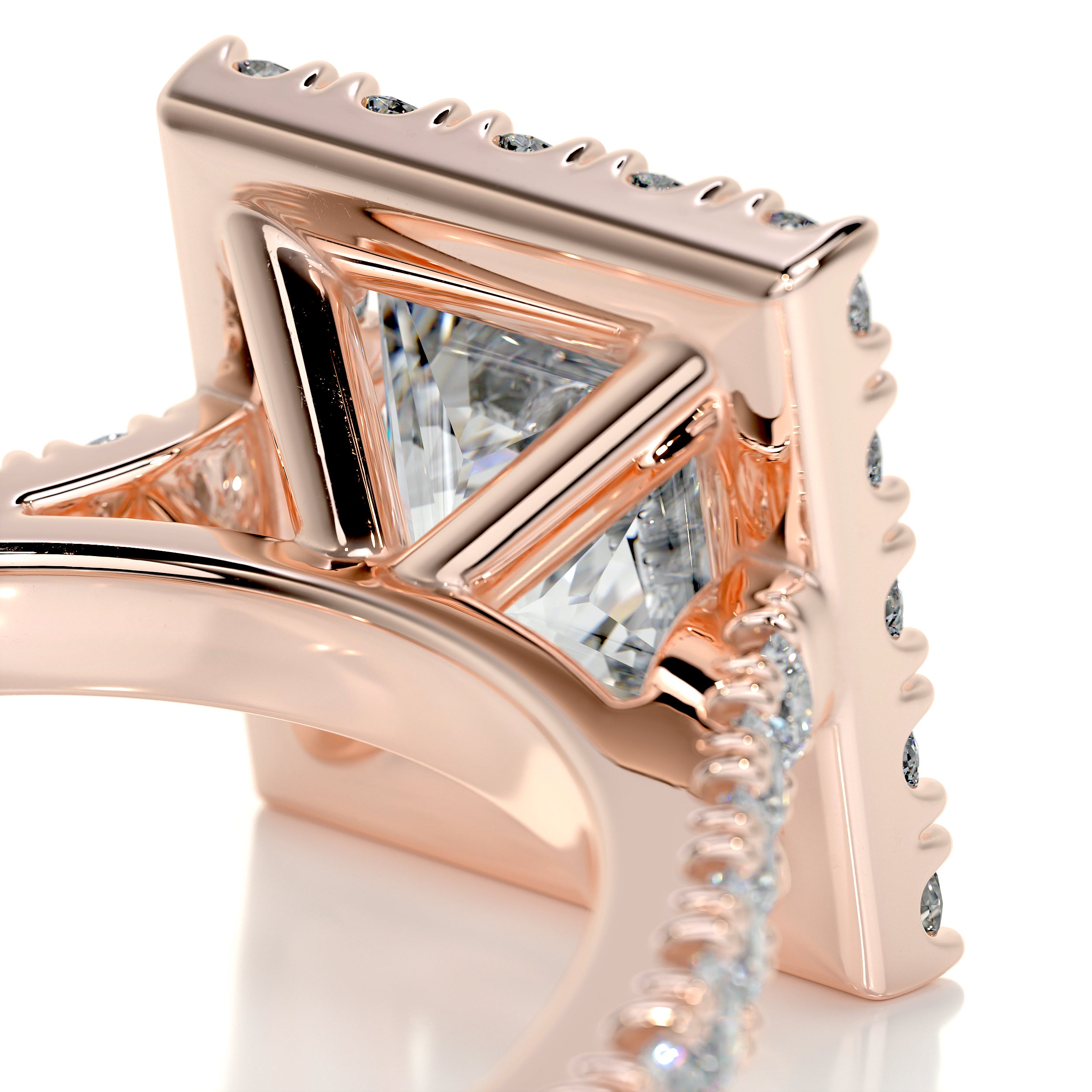 Patricia Diamond Engagement Ring -14K Rose Gold