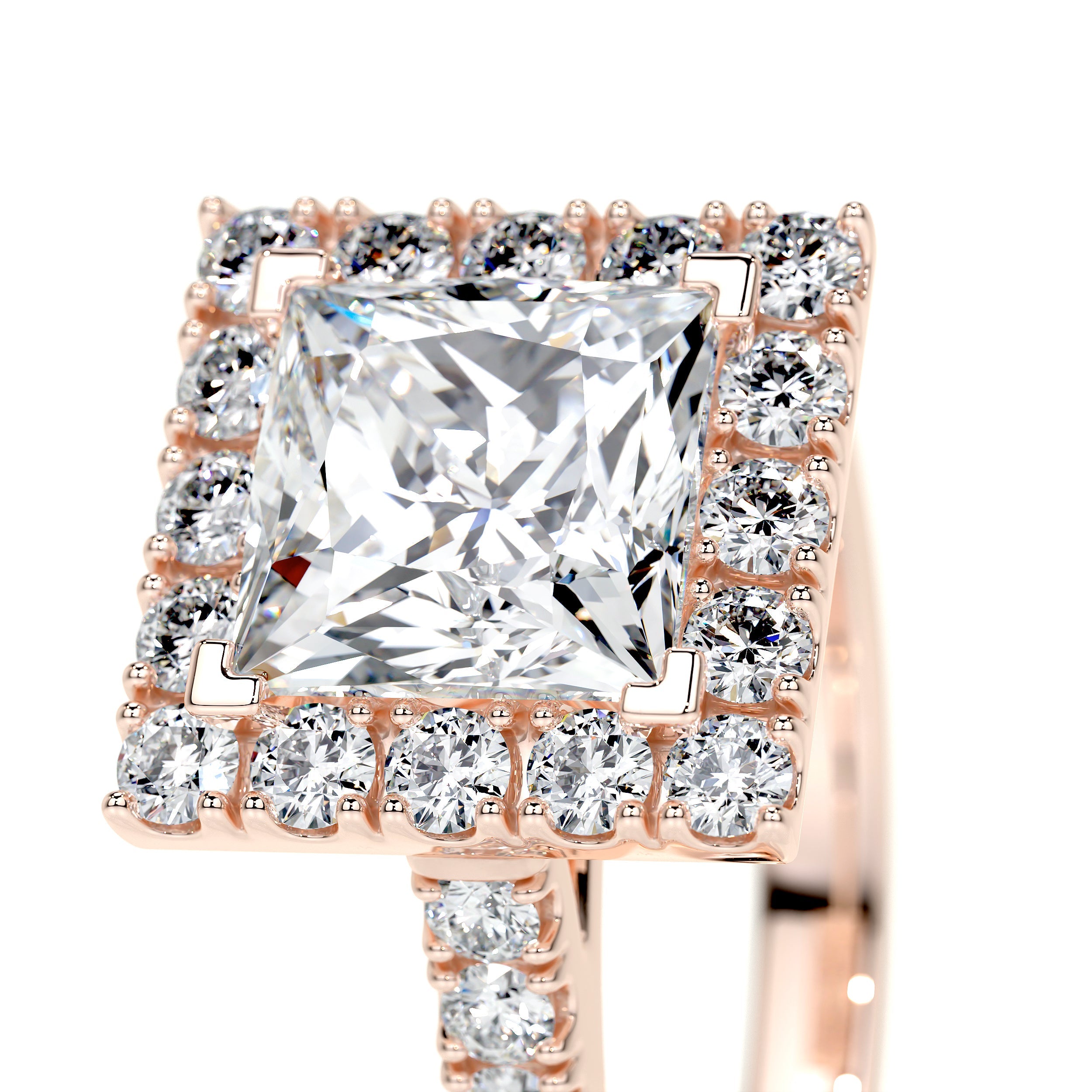 Patricia Lab Grown Diamond Ring   (2.5 Carat) -14K Rose Gold