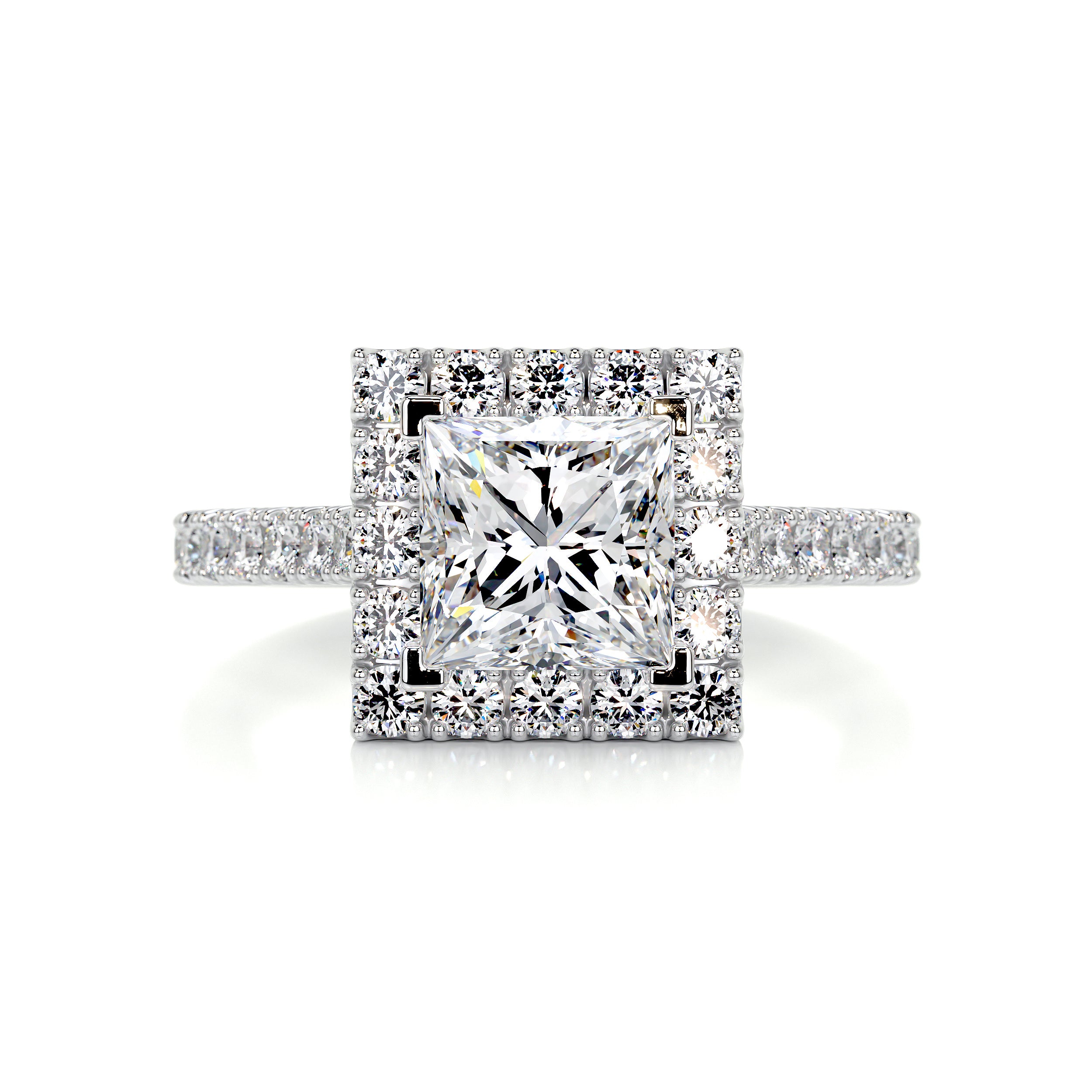 Patricia Diamond Engagement Ring -14K White Gold