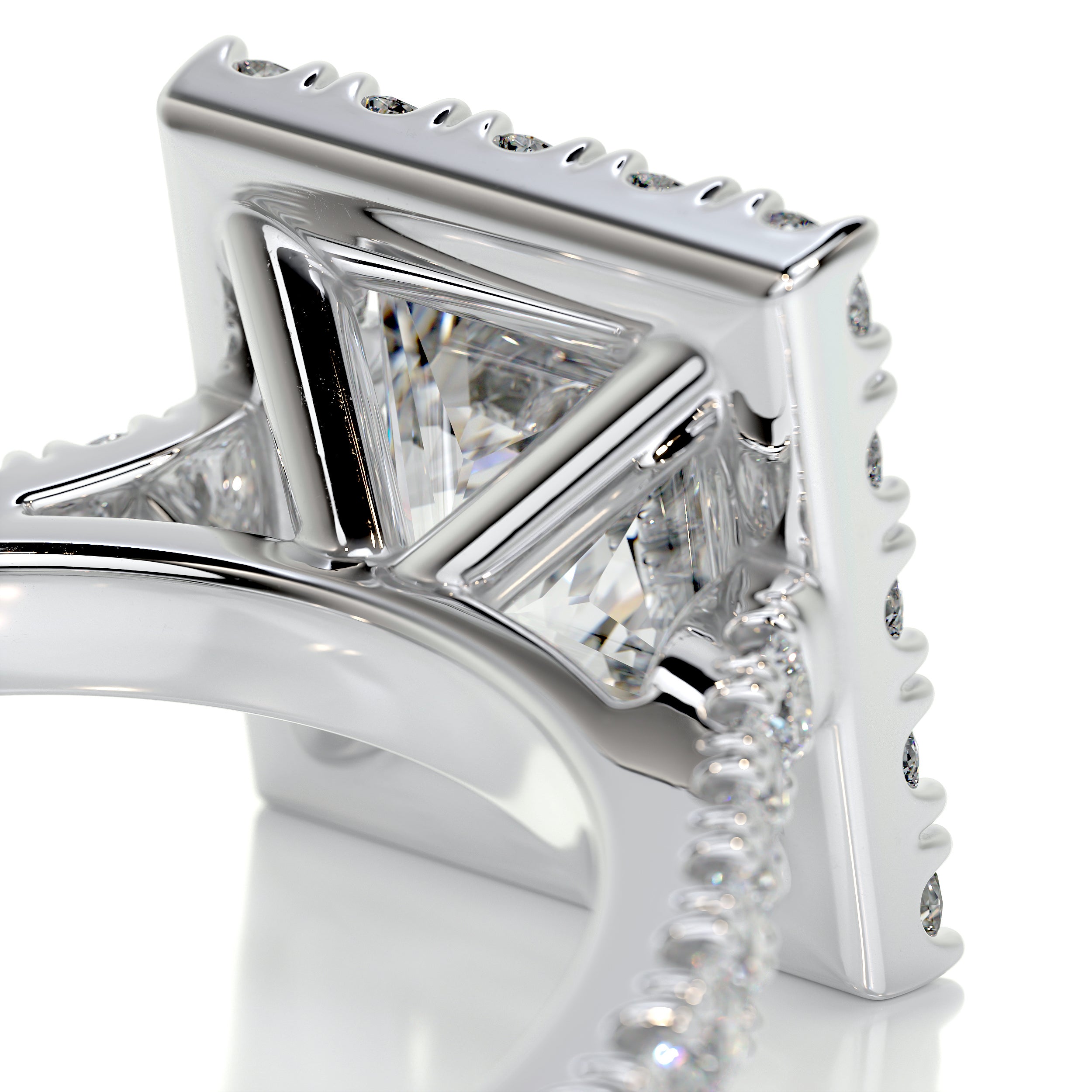 Patricia Diamond Engagement Ring -14K White Gold