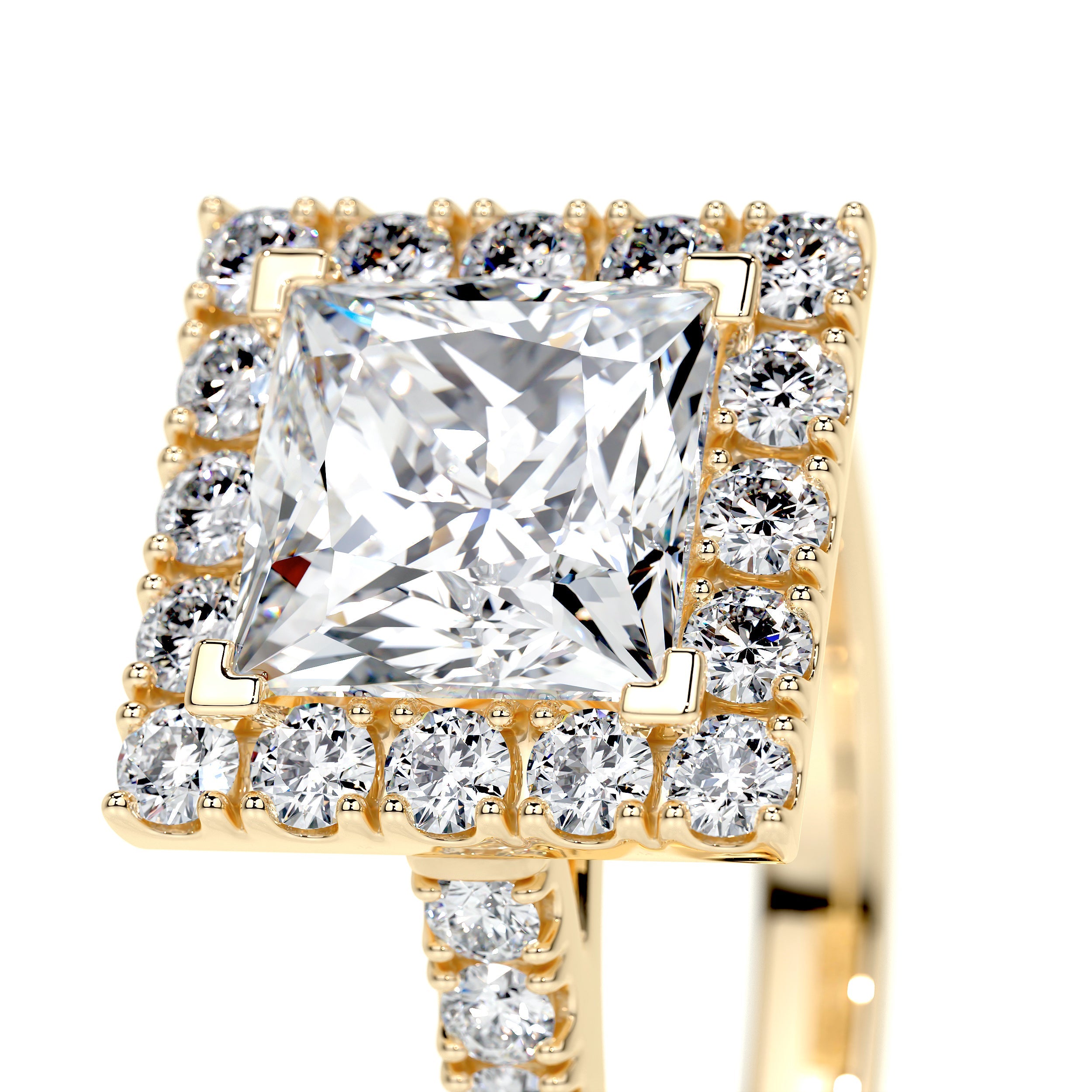 Patricia Lab Grown Diamond Ring   (2.5 Carat) -18K Yellow Gold