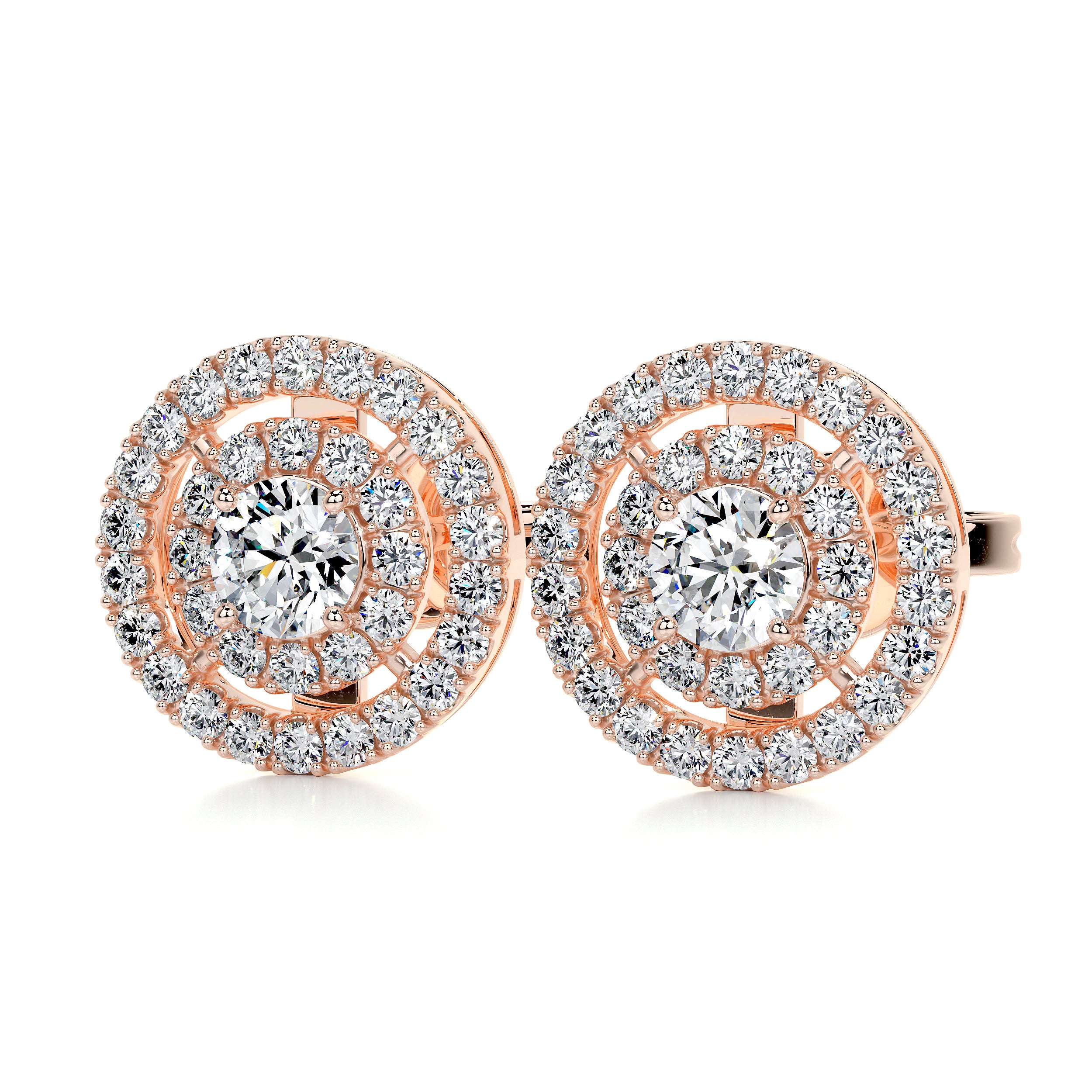 Joan Diamond Earrings (1 Carat) - 14K Rose Gold