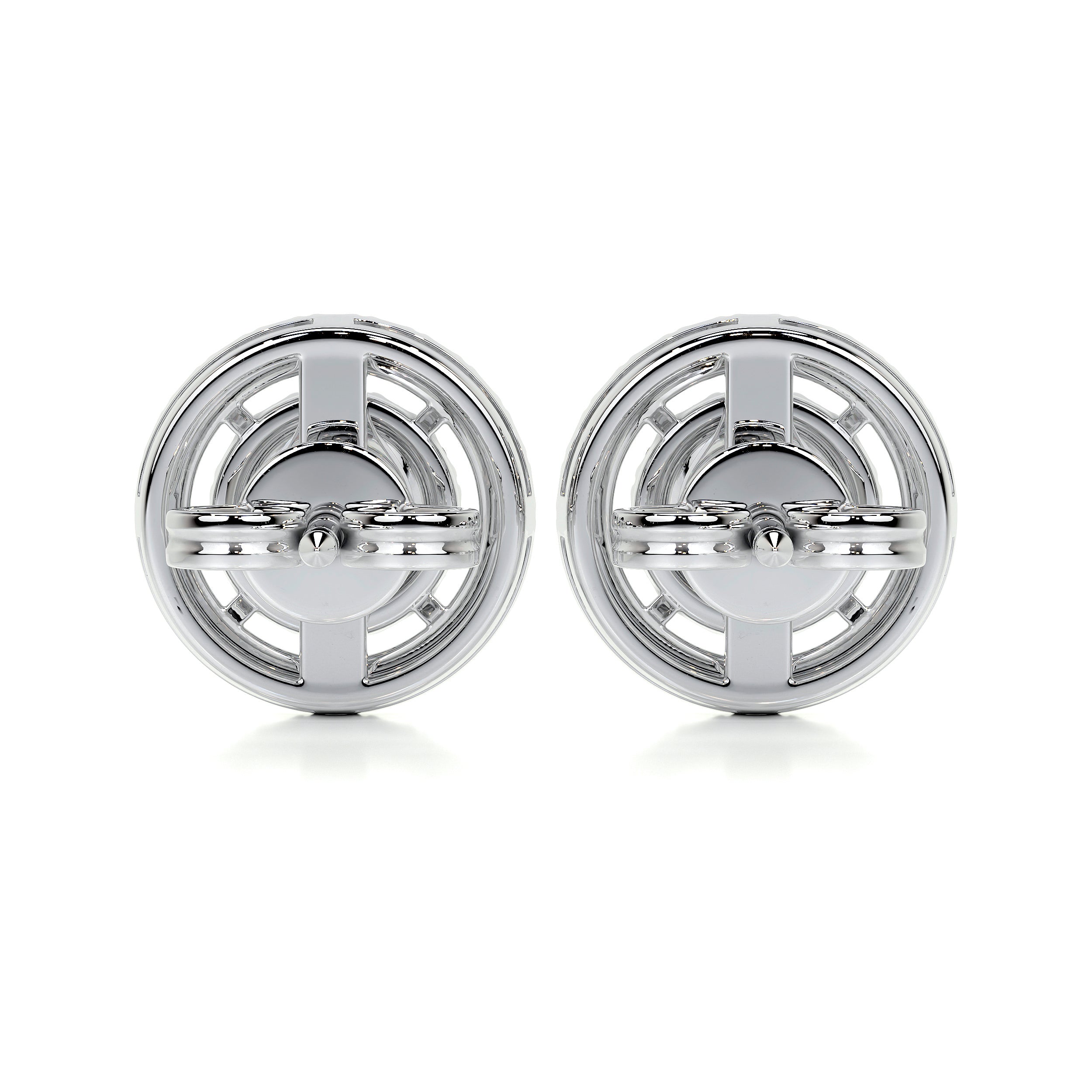 Joan Diamond Earrings (1 Carat) - 18K White Gold