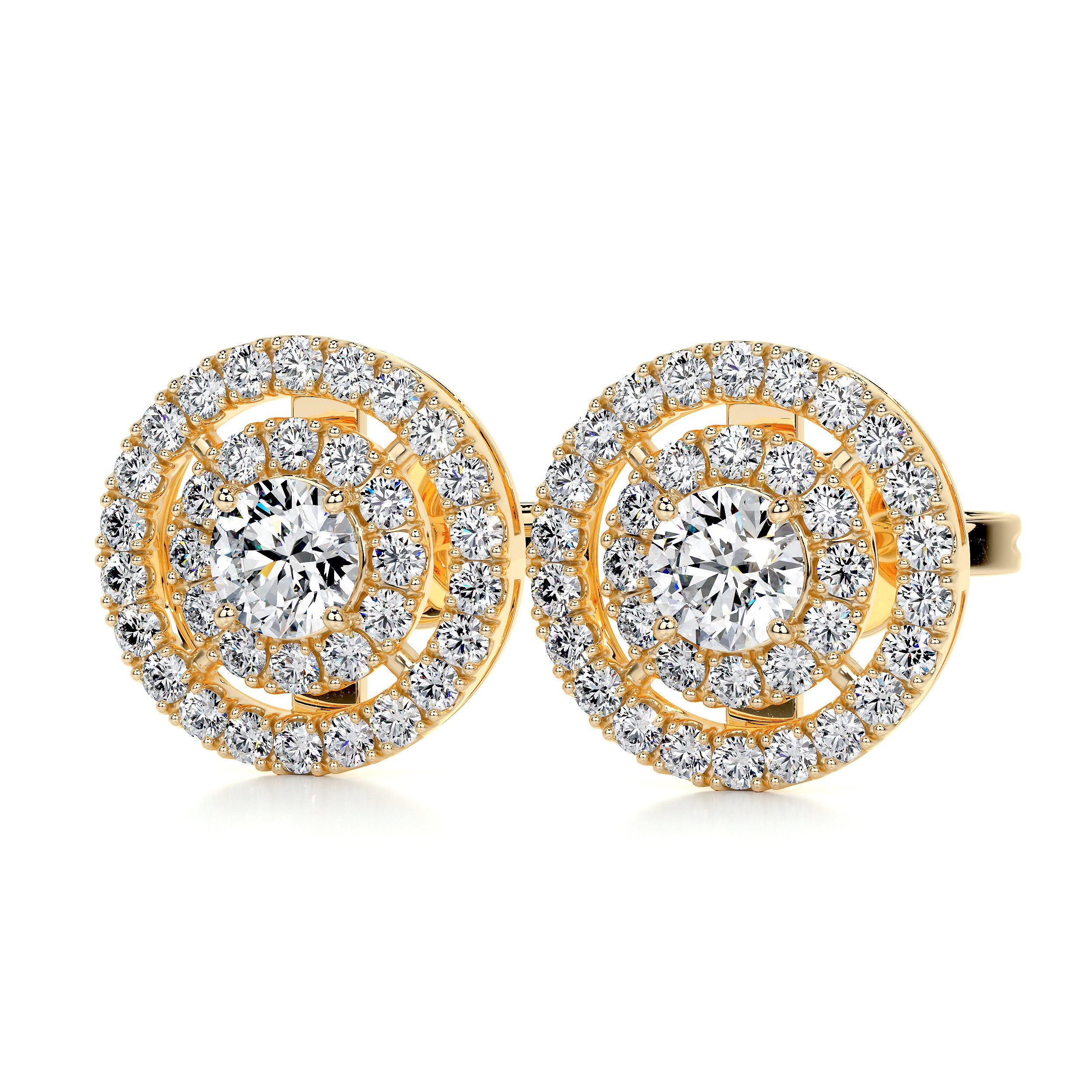 Joan Diamond Earrings (1 Carat) - 18K Yellow Gold