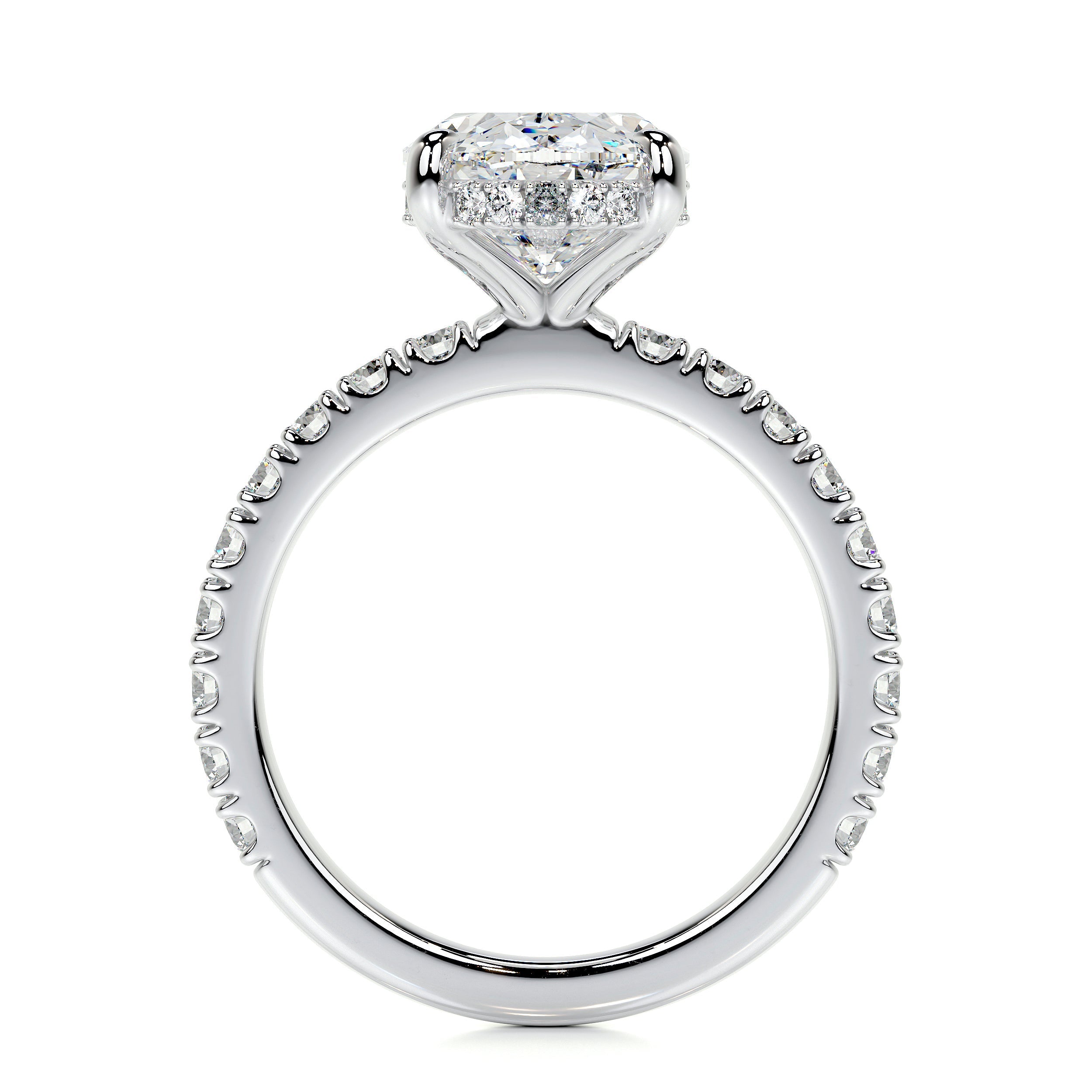 Lucy Lab Grown Diamond Ring   (3.5 Carat) -Platinum