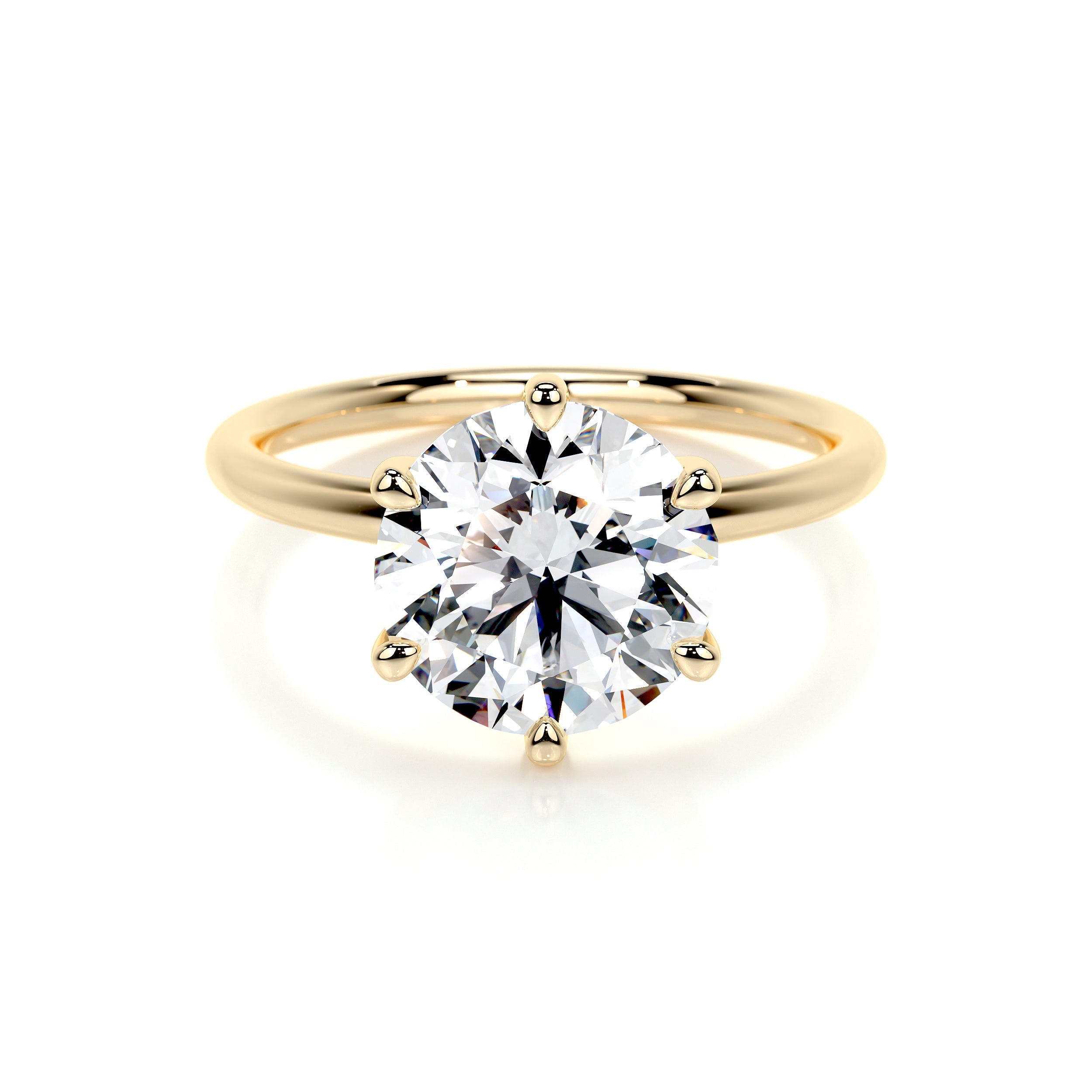 Eloise Lab Grown Diamond Ring   (2 Carat) -18K Yellow Gold