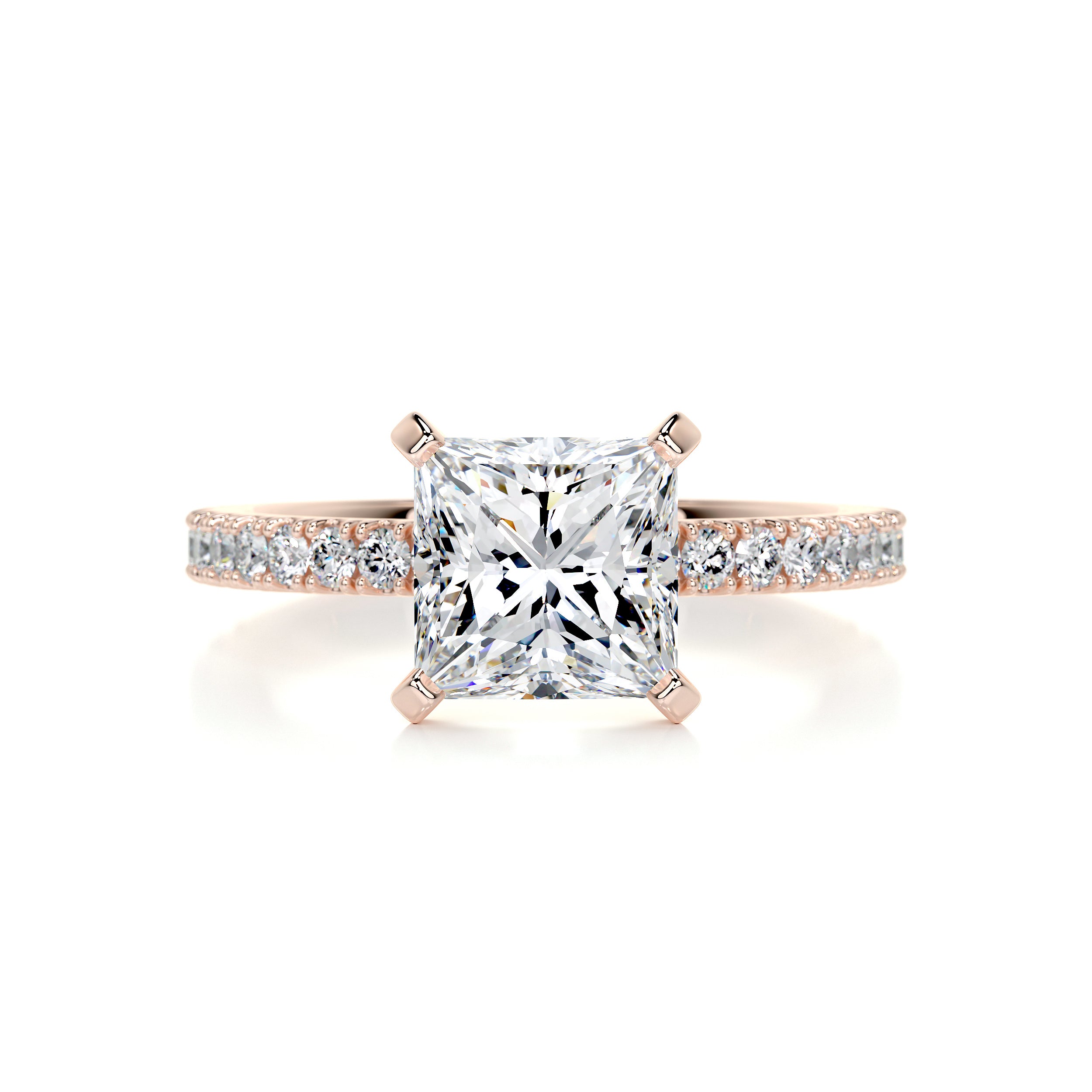 Stephanie Diamond Engagement Ring -14K Rose Gold