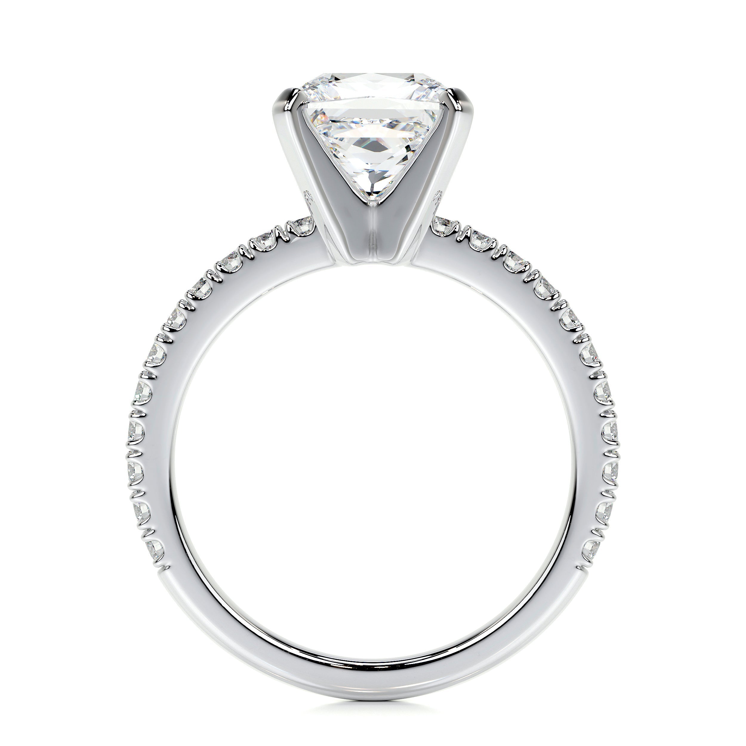 Stephanie Lab Grown Diamond Ring -18K White Gold