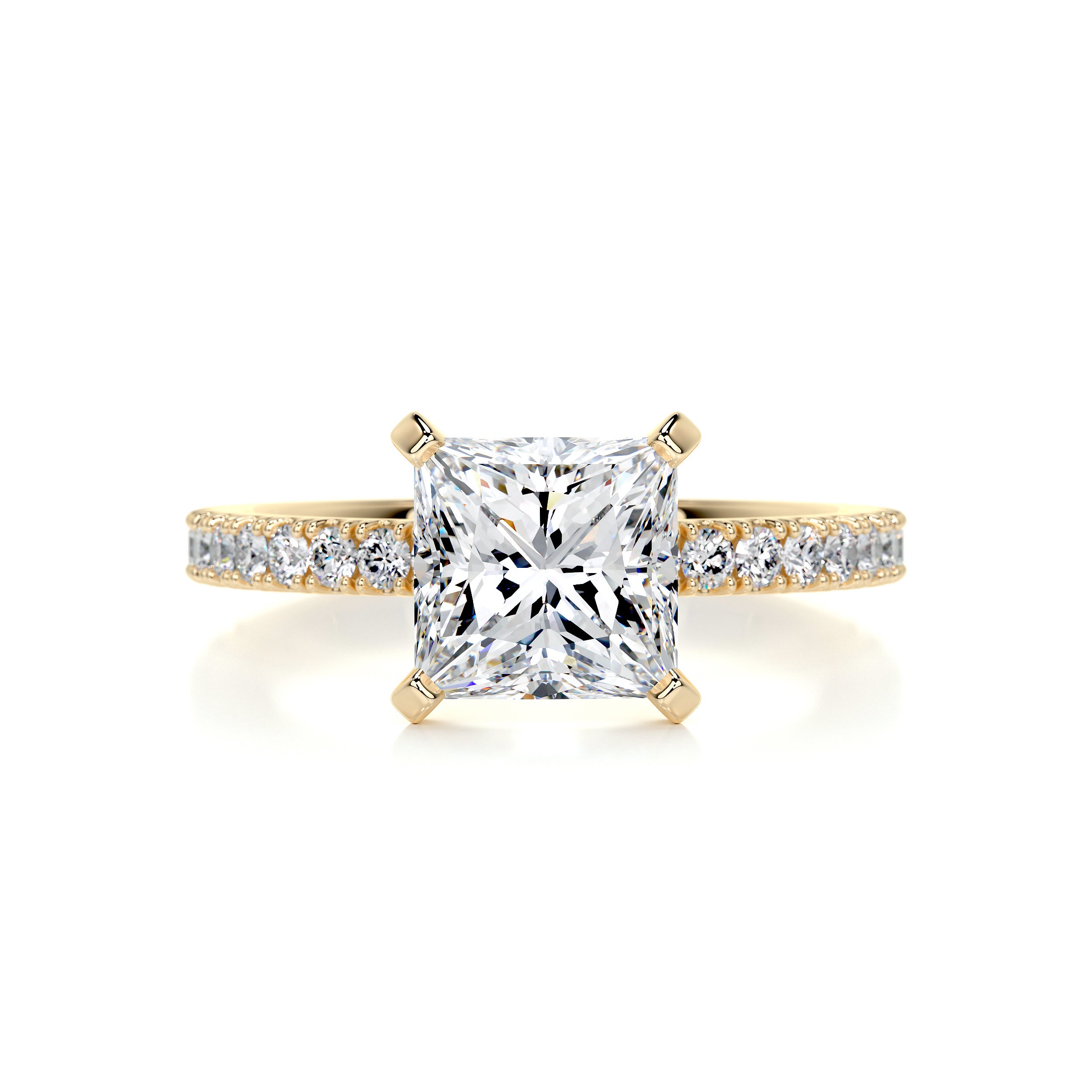 Stephanie Diamond Engagement Ring -18K Yellow Gold