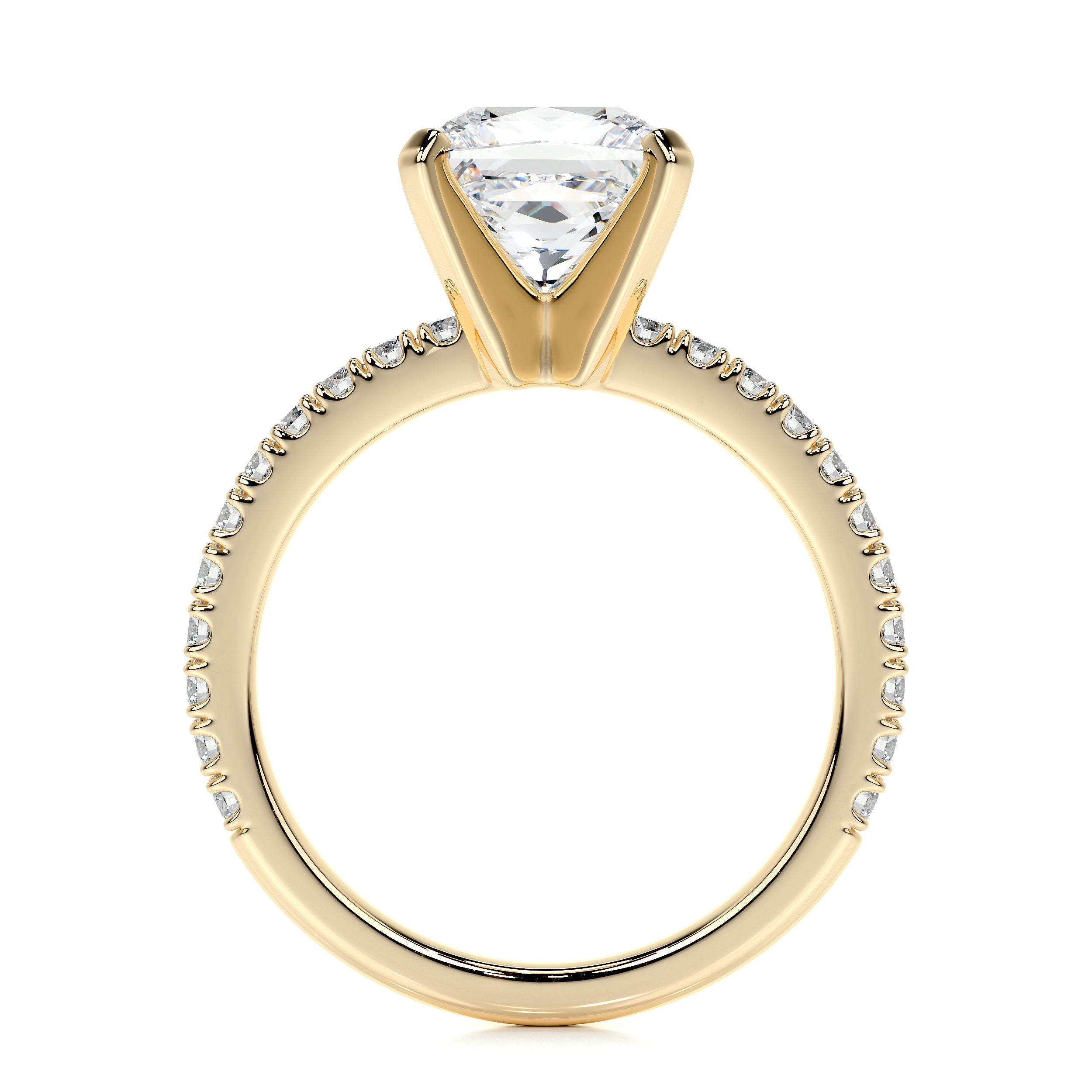 Stephanie Lab Grown Diamond Ring -18K Yellow Gold