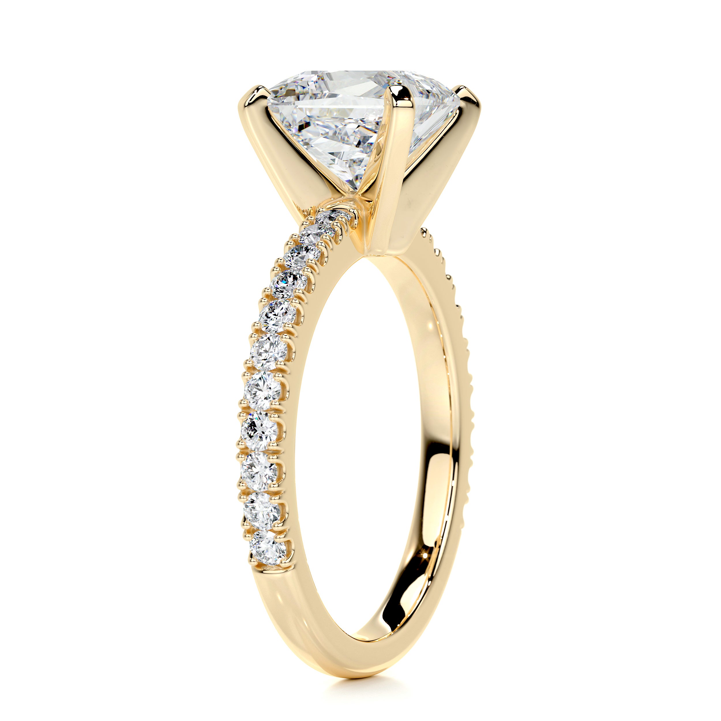 Stephanie Diamond Engagement Ring -18K Yellow Gold